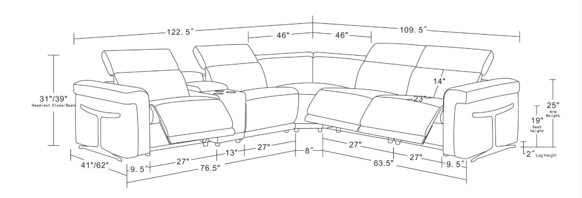 MI-1112-6pcs Lucca (L.T. Grey)