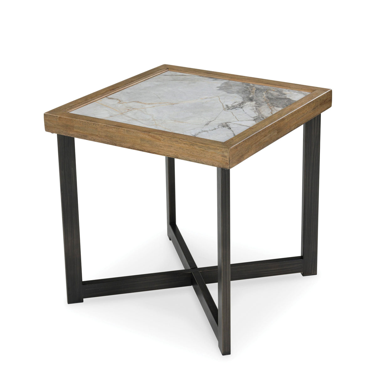 Montia Sintered Stone End Table — Rolling Casters