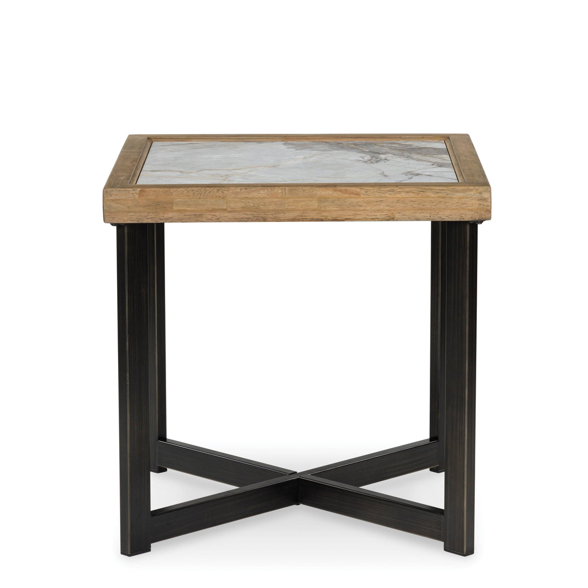 Montia Sintered Stone End Table — Rolling Casters