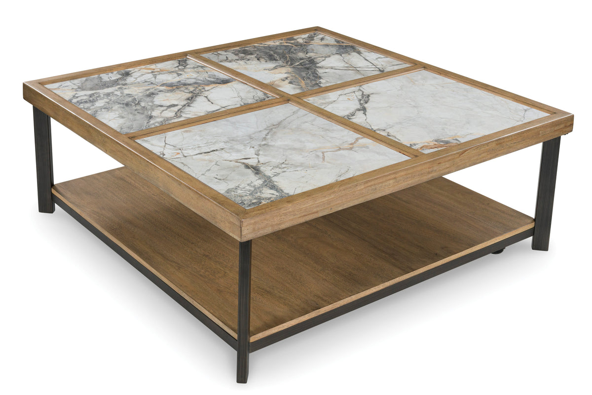 Montia Sintered Stone End Table — Rolling Casters