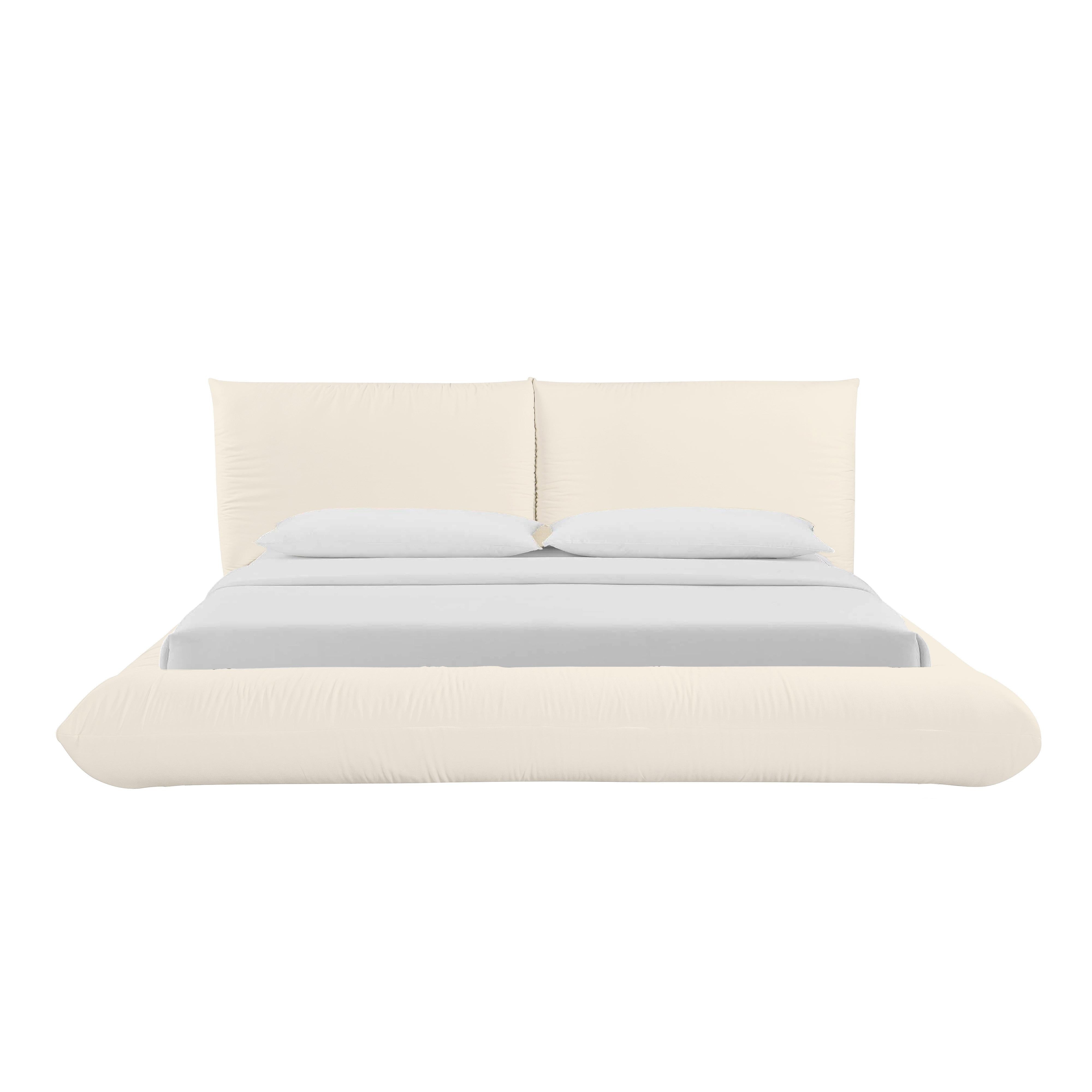 Romp Cream 100% Recycled Linen UK Super King Bed