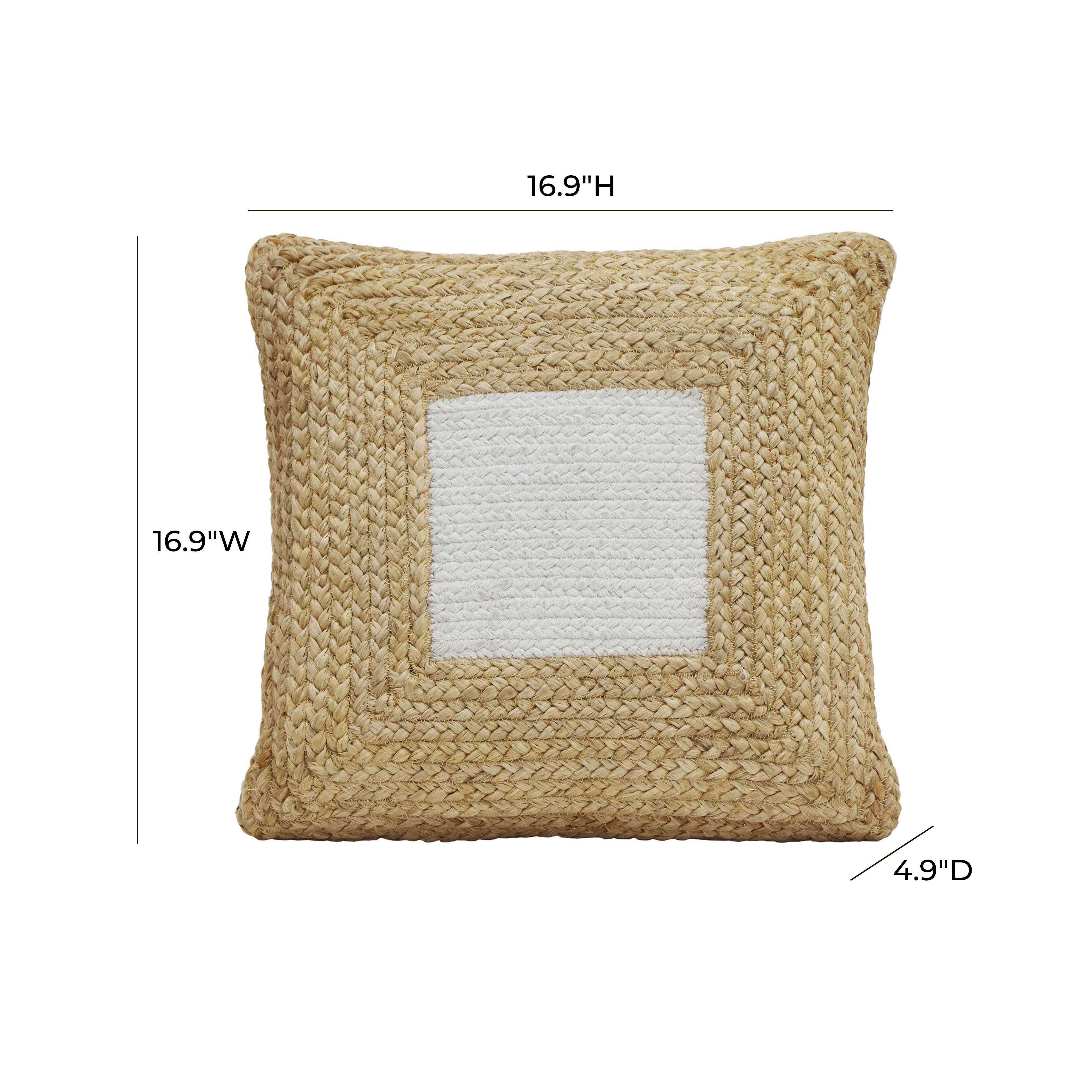 Blank Mind White Square Accent Pillow