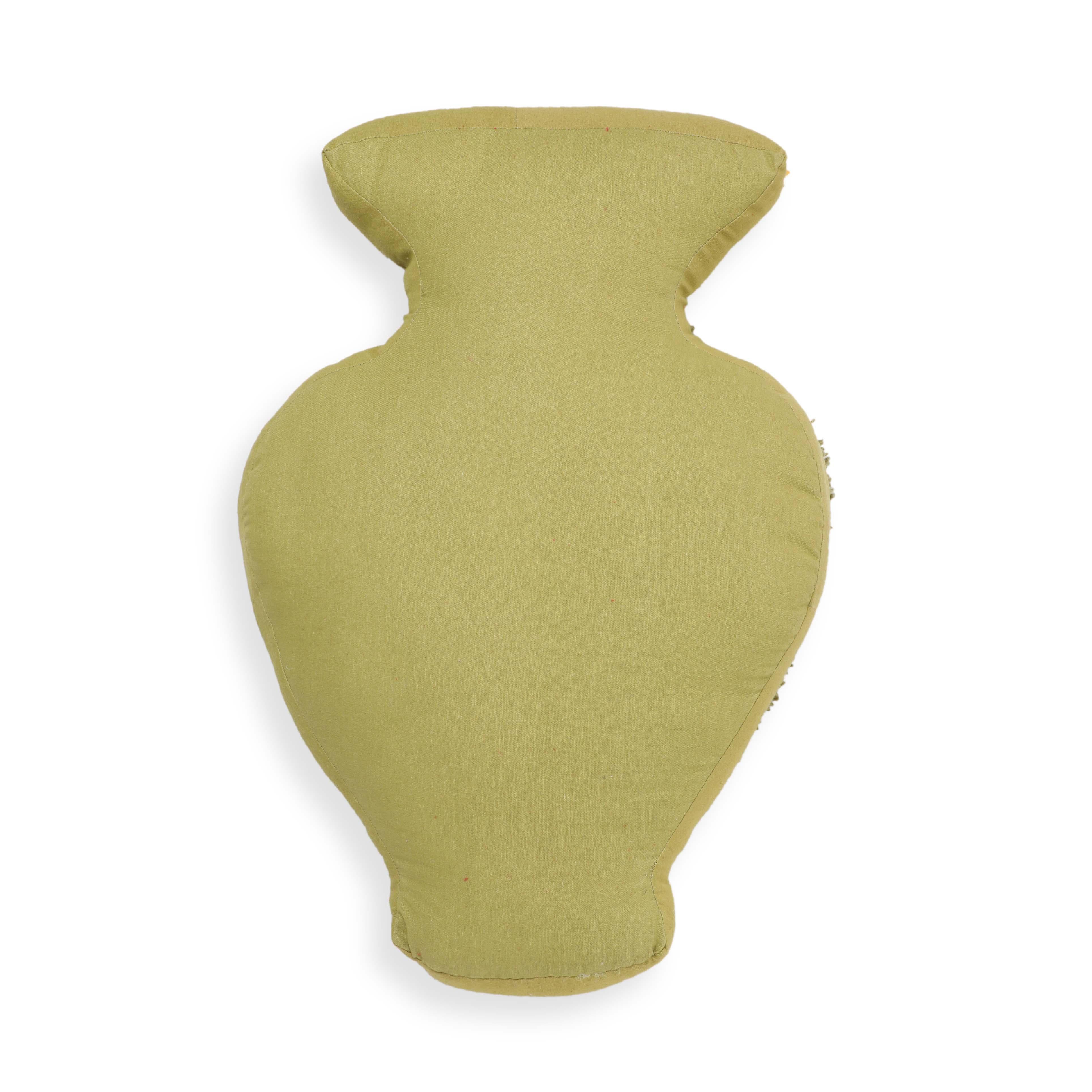 Amphorae Green Tufted Accent Pillow