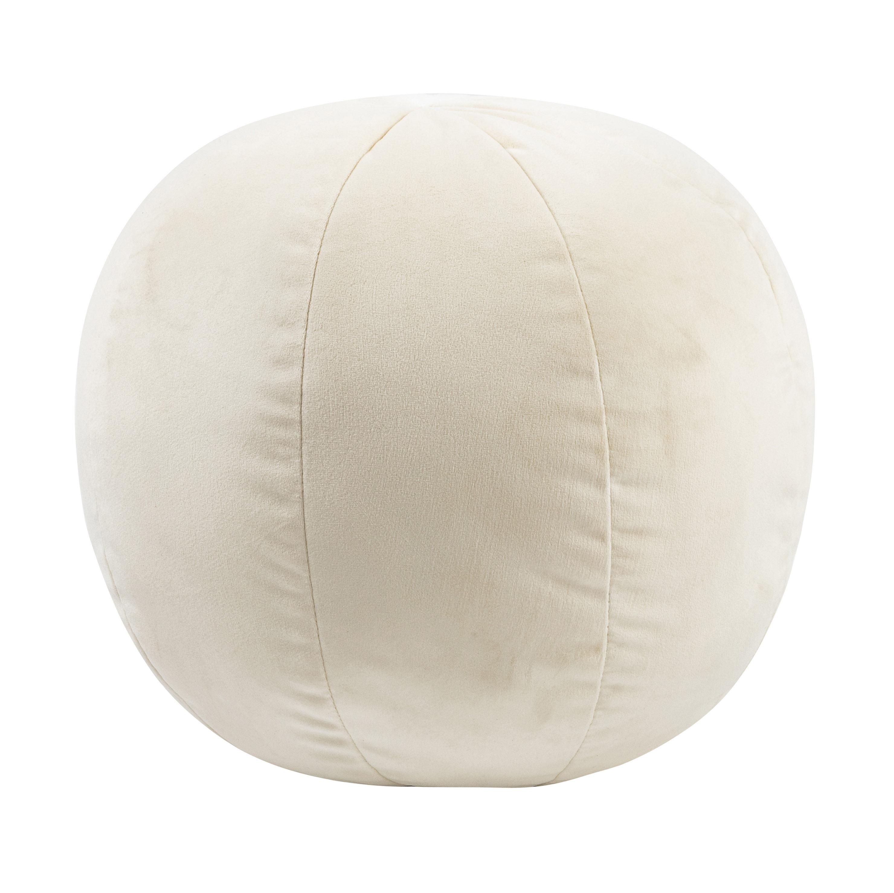 Boba 9 Inch Cream Velvet Pillow
