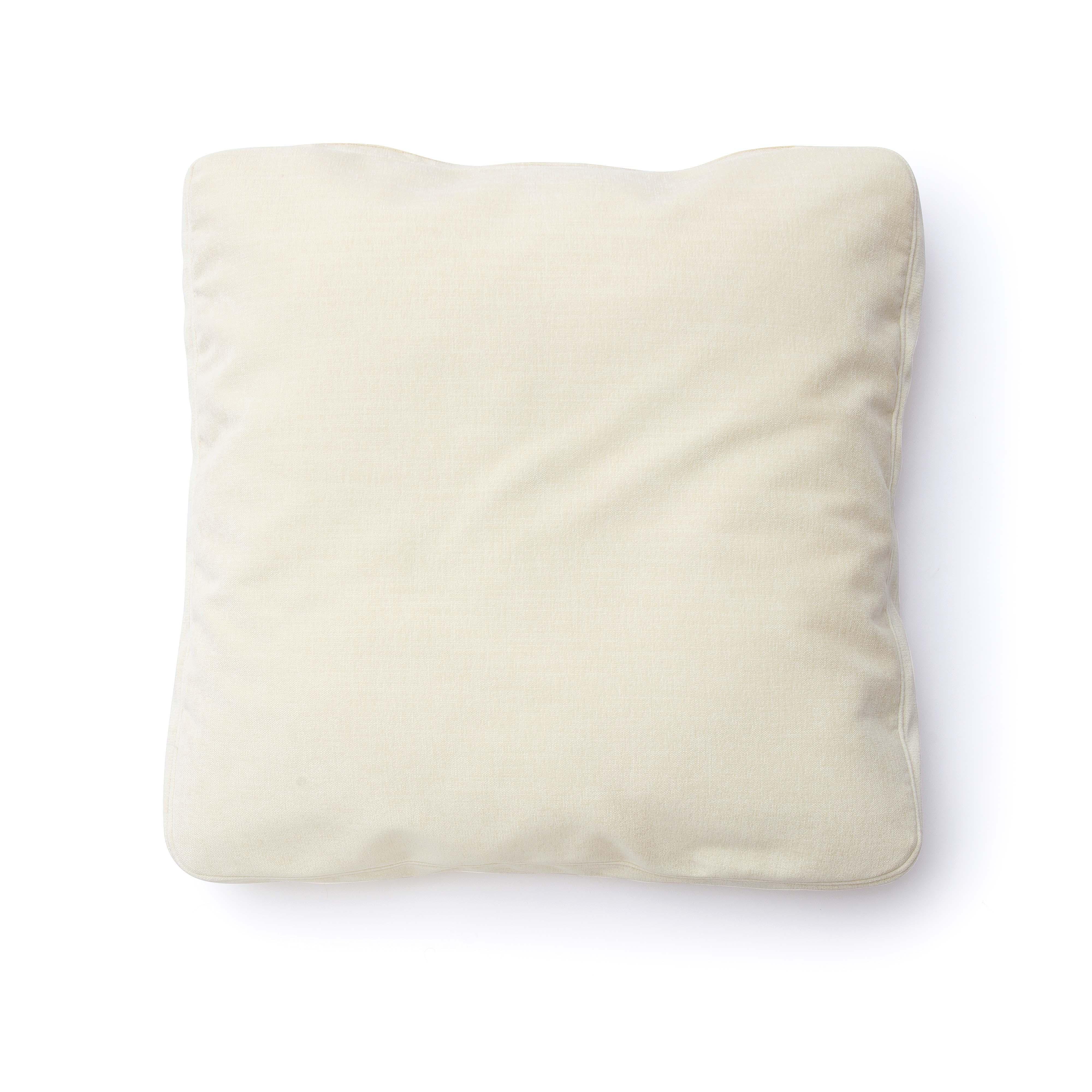 Tipsy Cream Chenille 20" x 20" Square Floppy Pillow