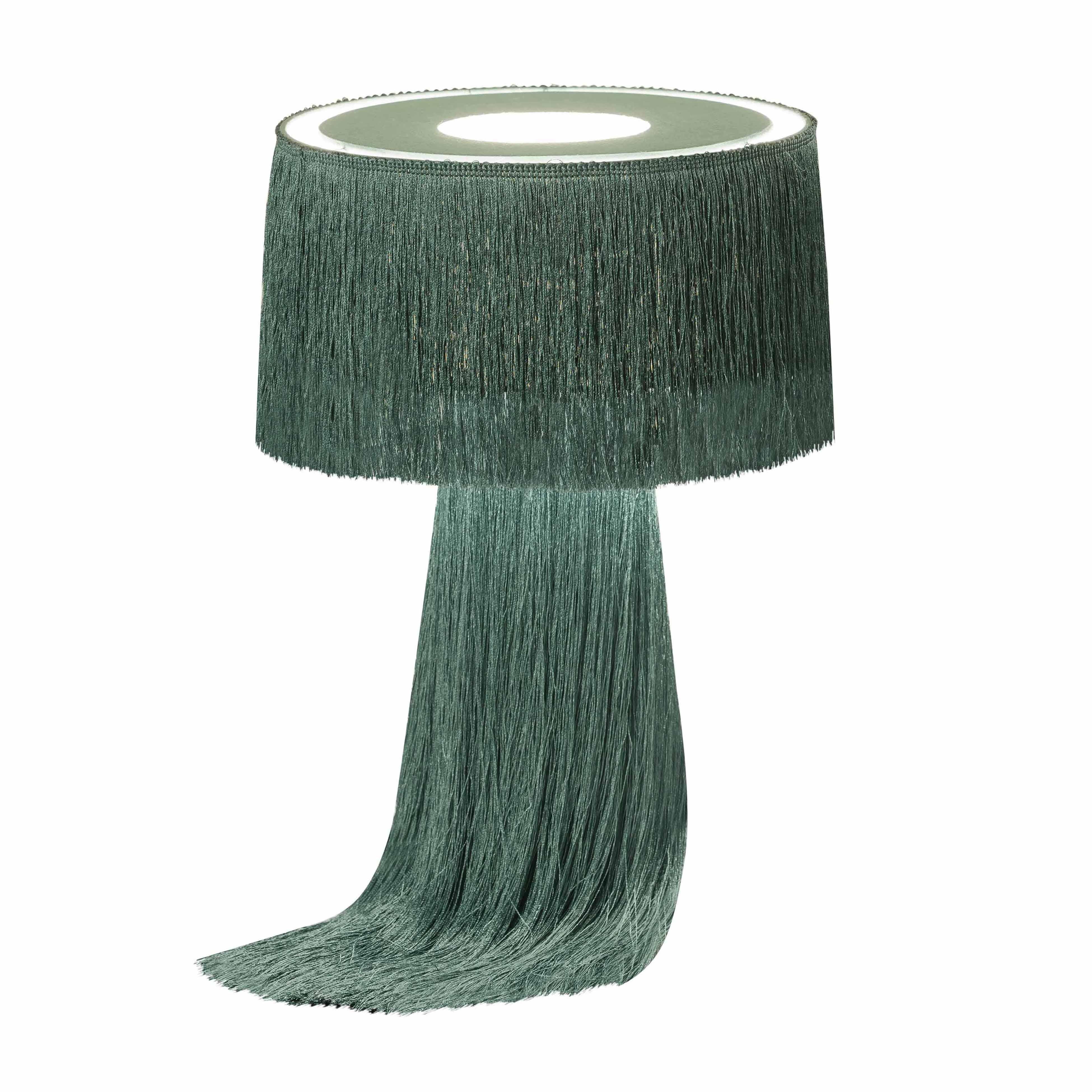 Atolla Emerald Tassel Table Lamp - UK