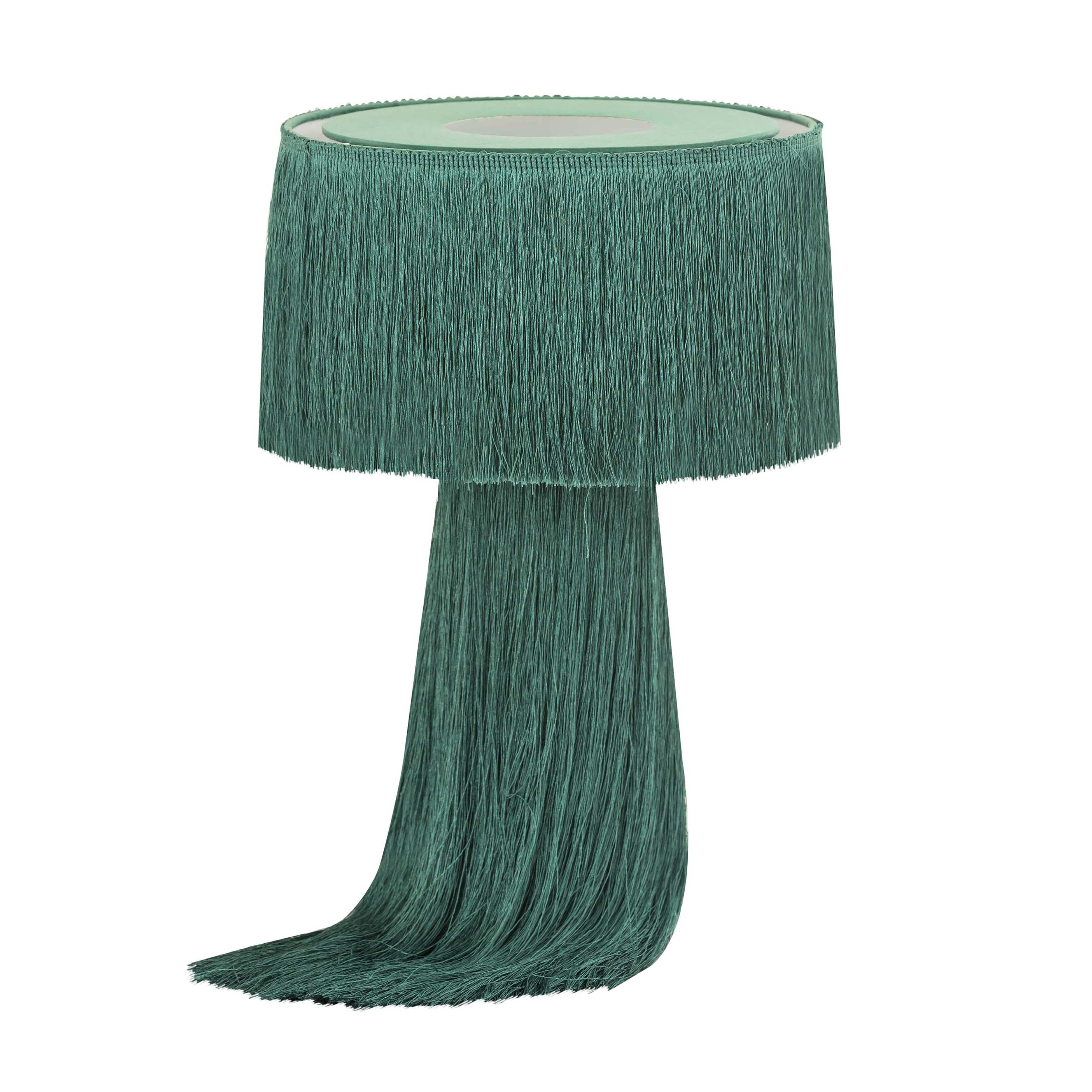 Atolla Emerald Tassel Table Lamp - UK