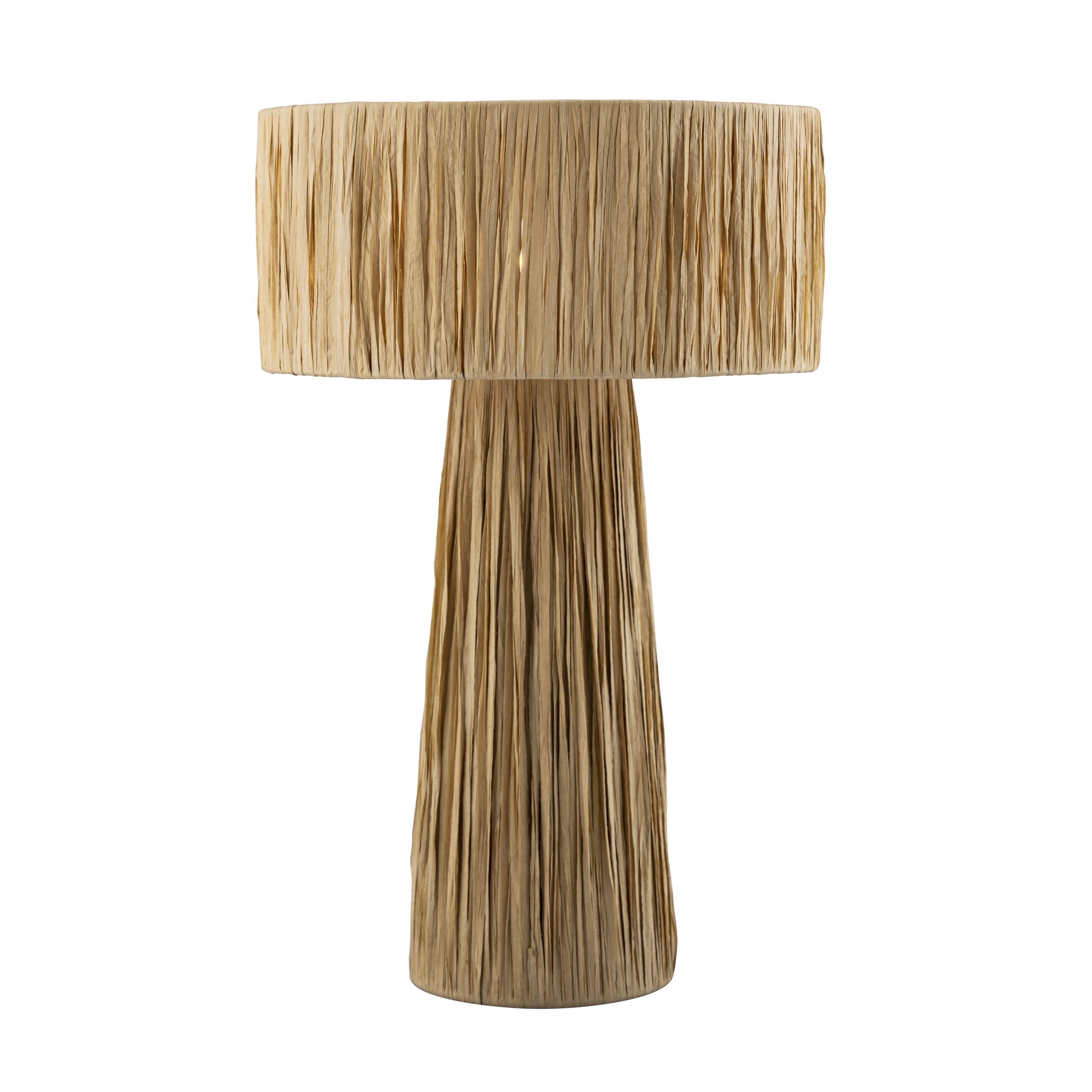 Shelby Raffia Natural Table Lamp