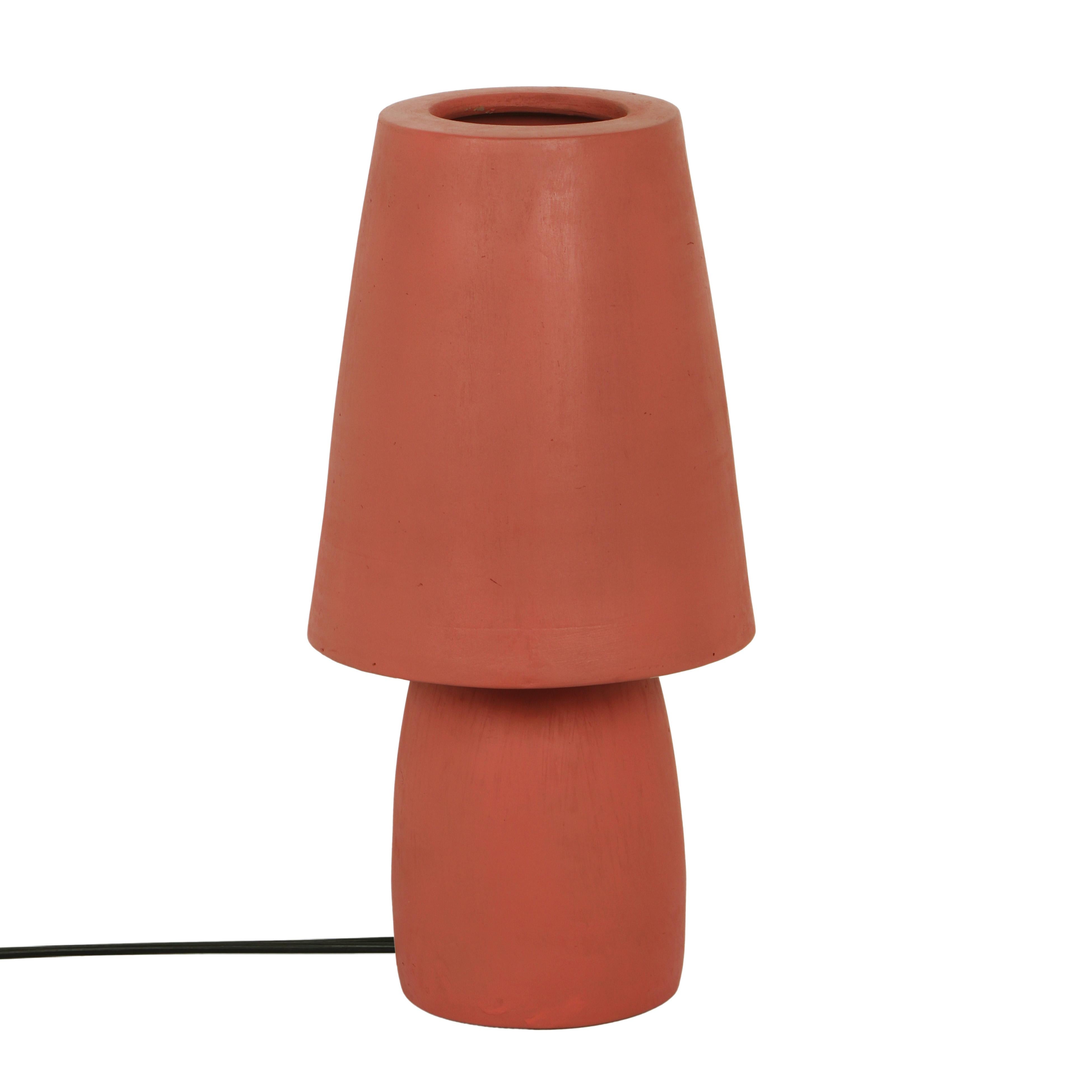 Porcini Red Terracotta Table Lamp