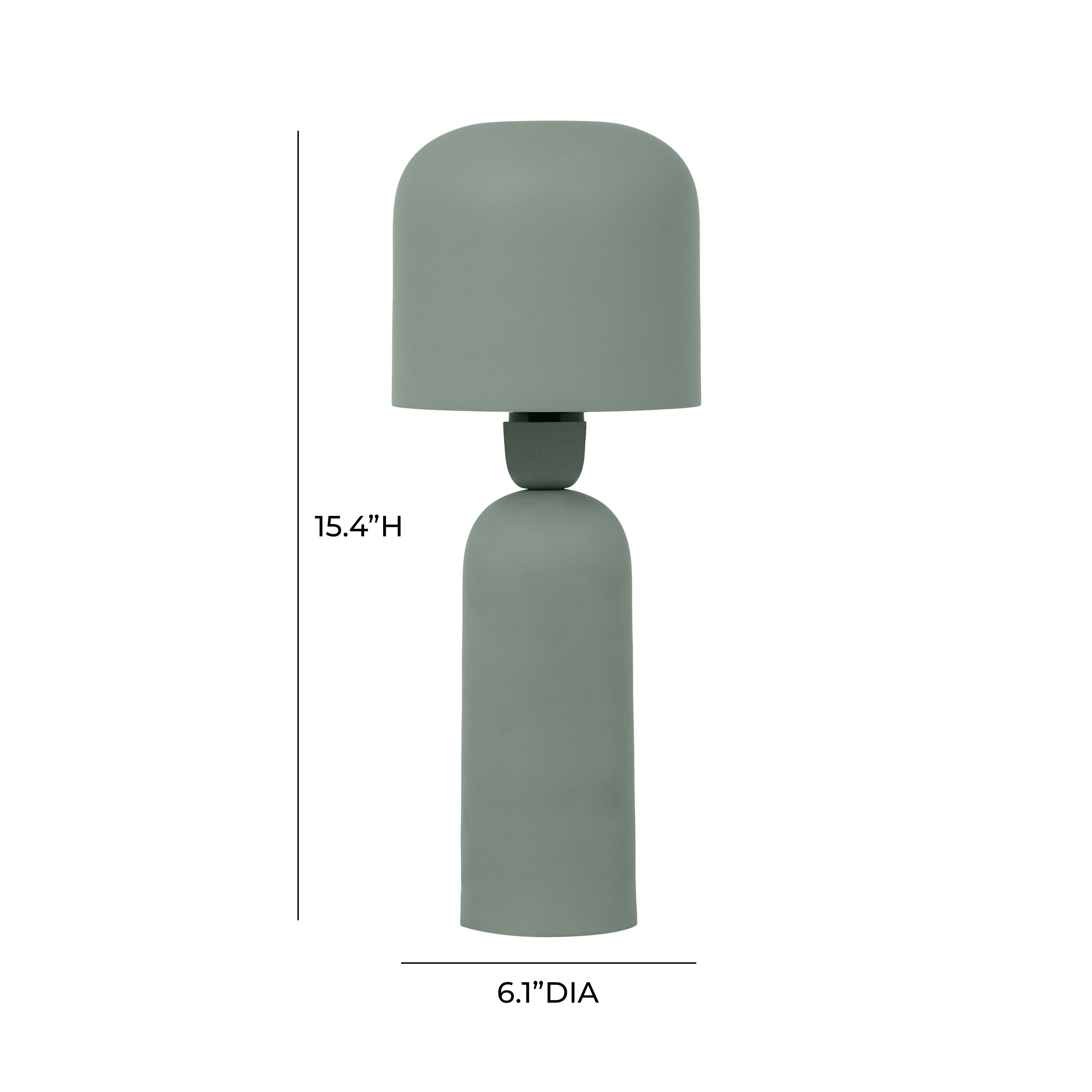 Shroom Green Metal Table Lamp