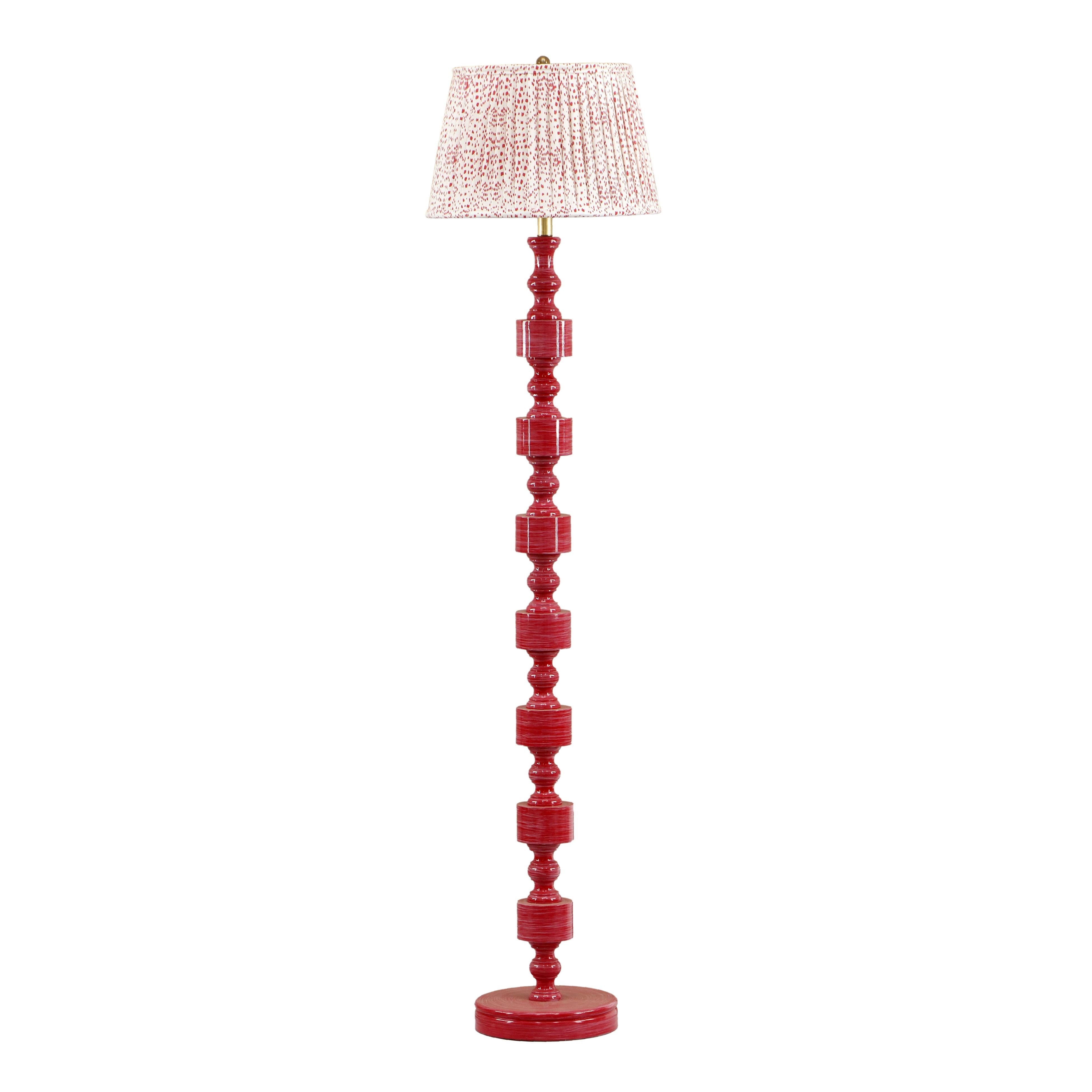 Peggy Pink Spotted Floor Lamp