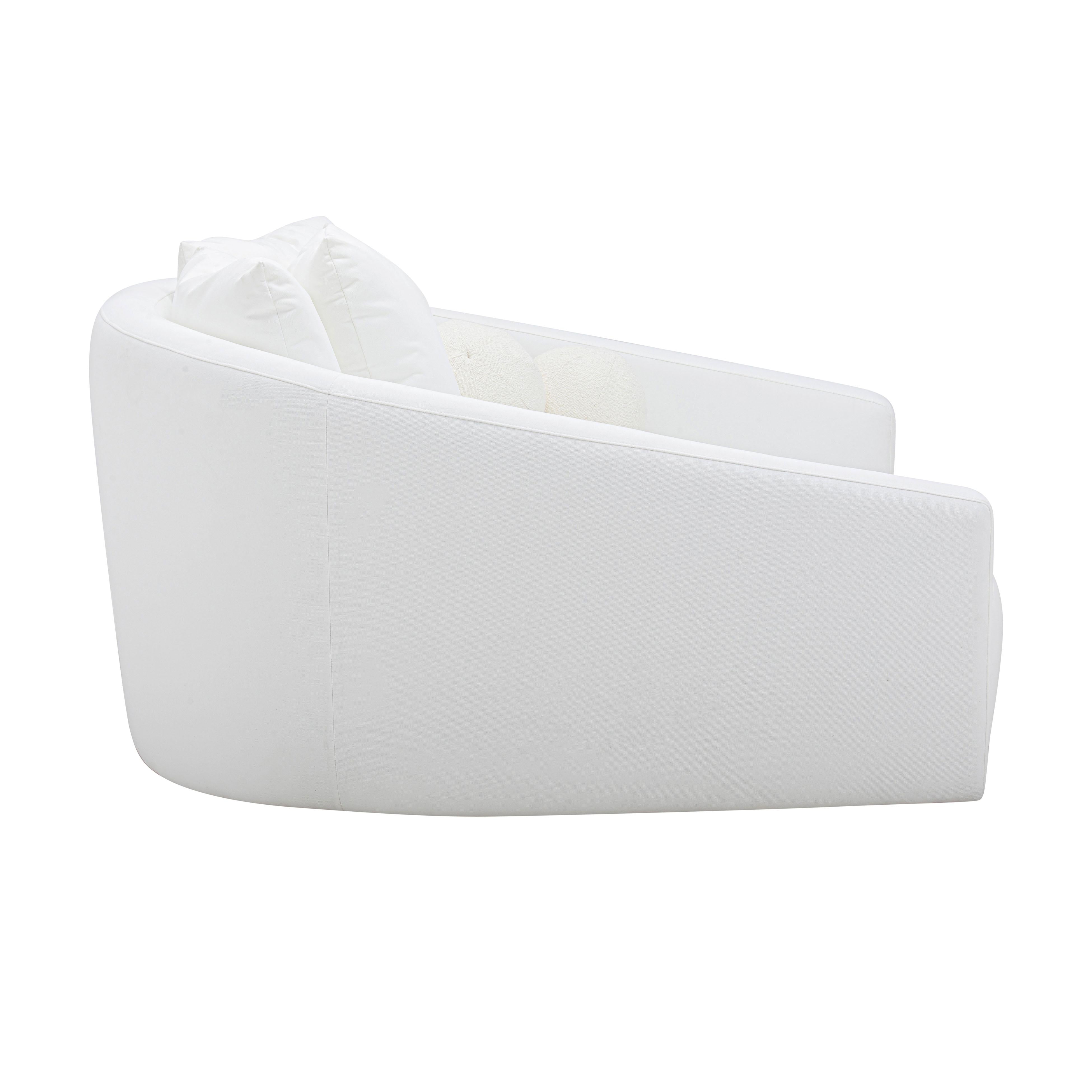 Hanim Cream Performance Fabric Daybed