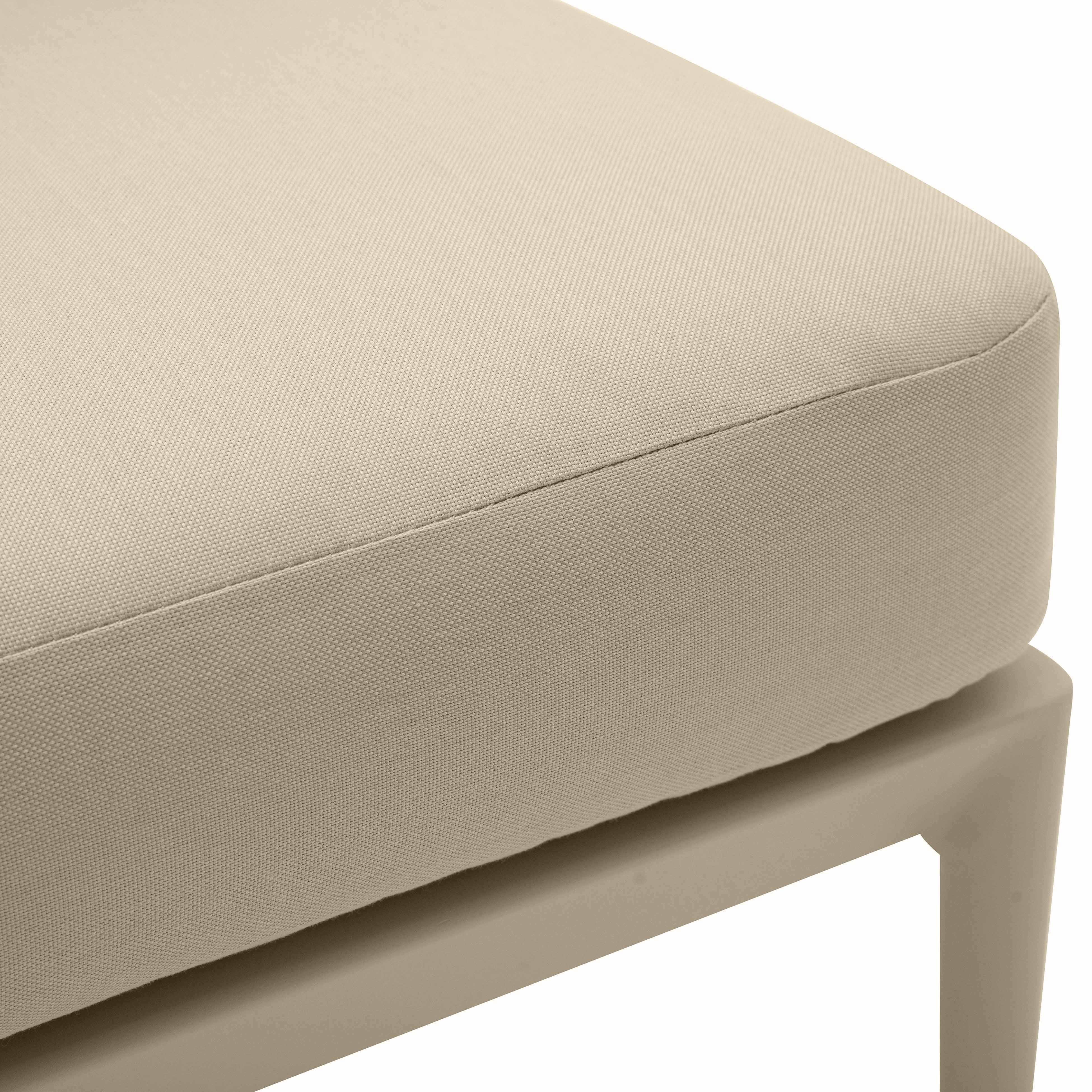 Kapri Taupe Modular Outdoor Armless Chair