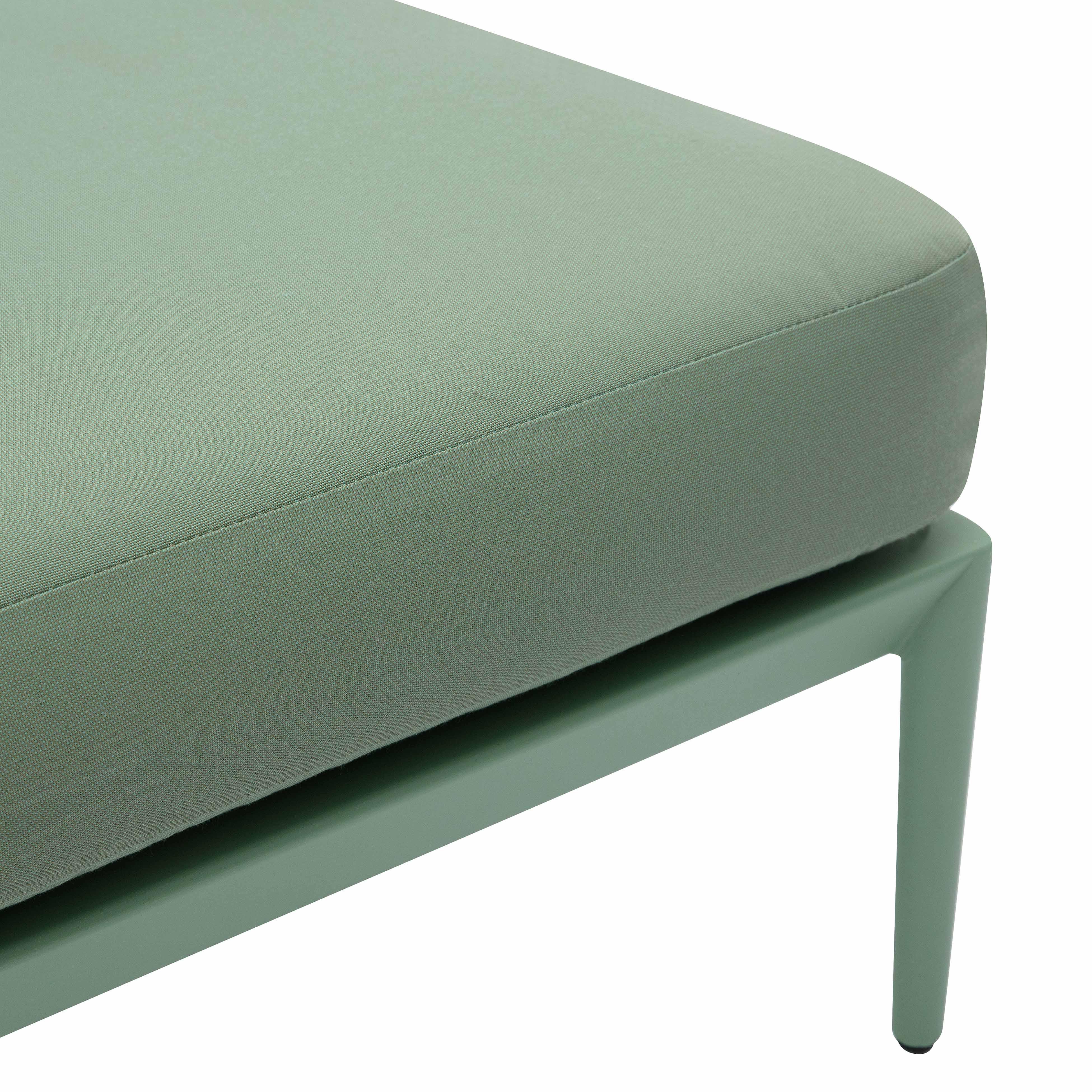 Kapri Moss Green Modular Outdoor Armless Chair