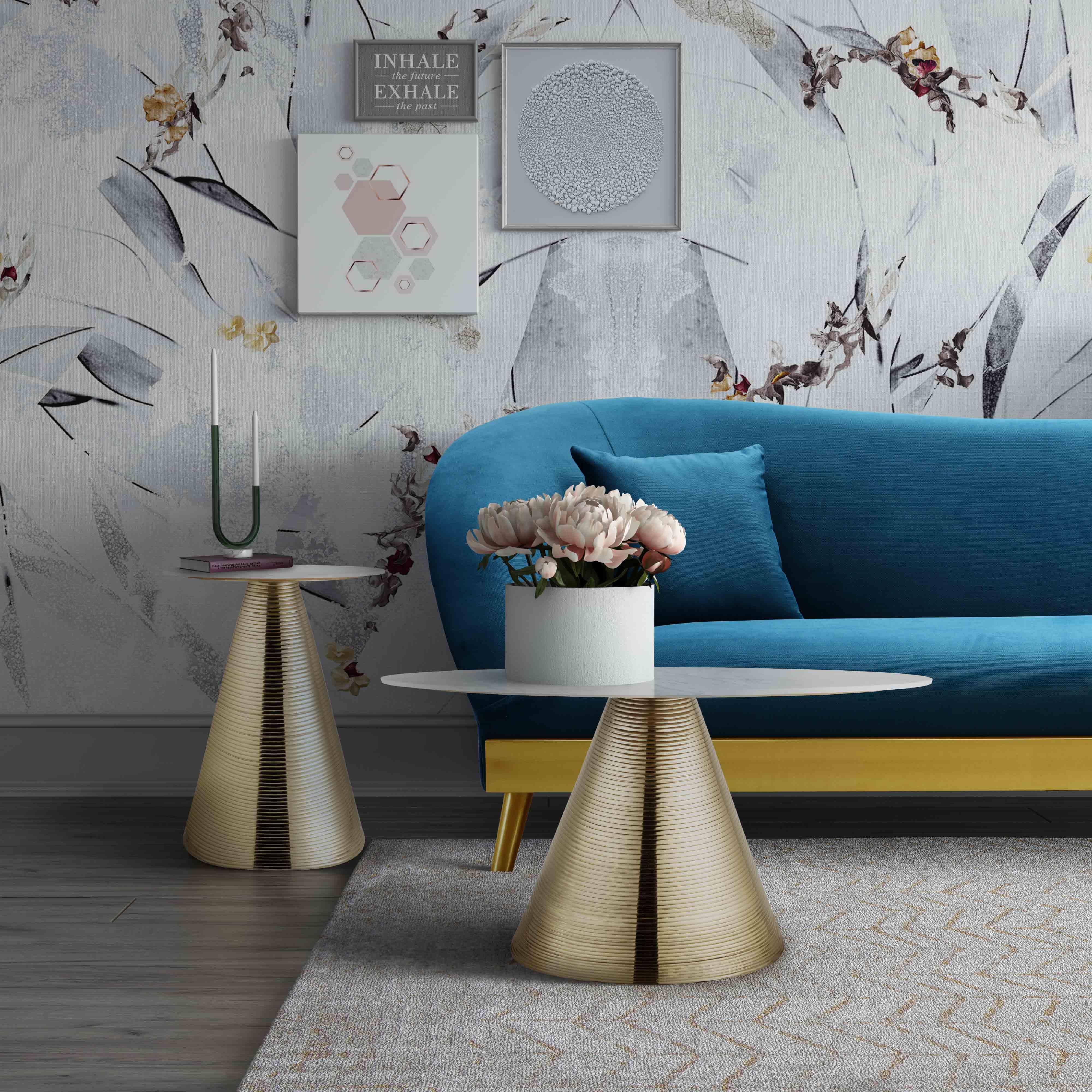 Tempo Marble Side Table - UK