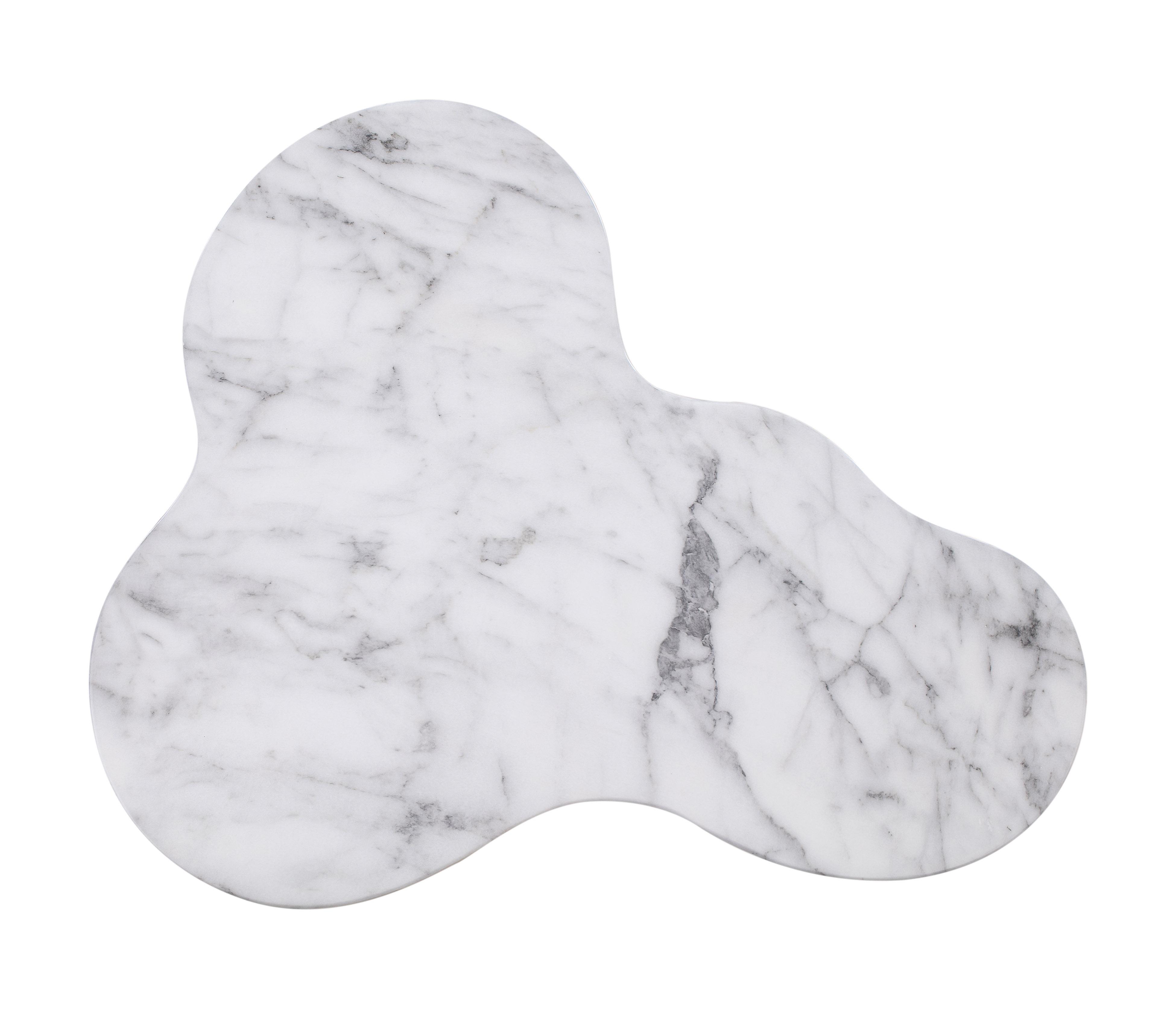 Slab Marble Tall Side Table - UK