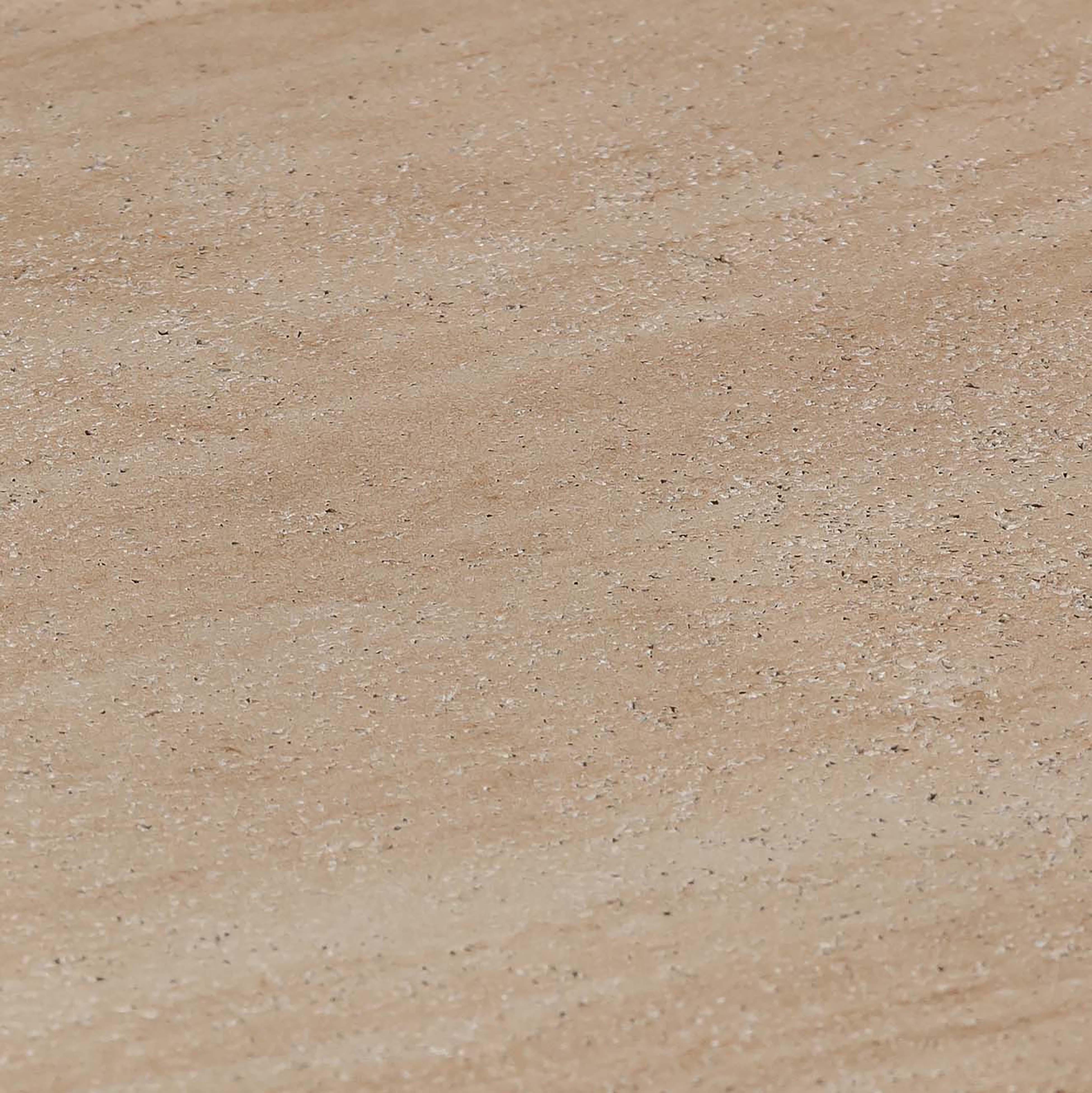 Darcy Faux Travertine Concrete Side Table