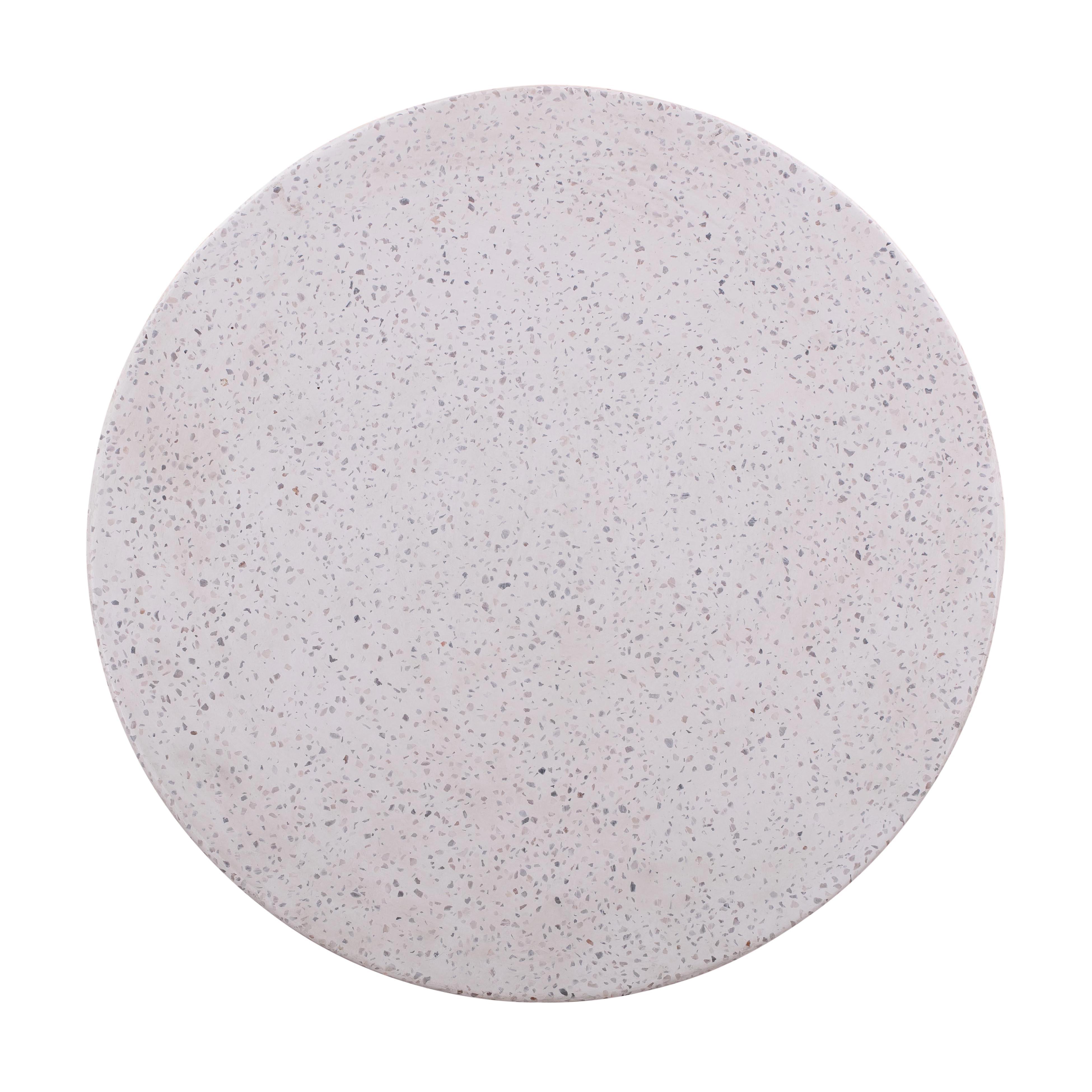 Terrazzo Light Speckled Side Table - UK