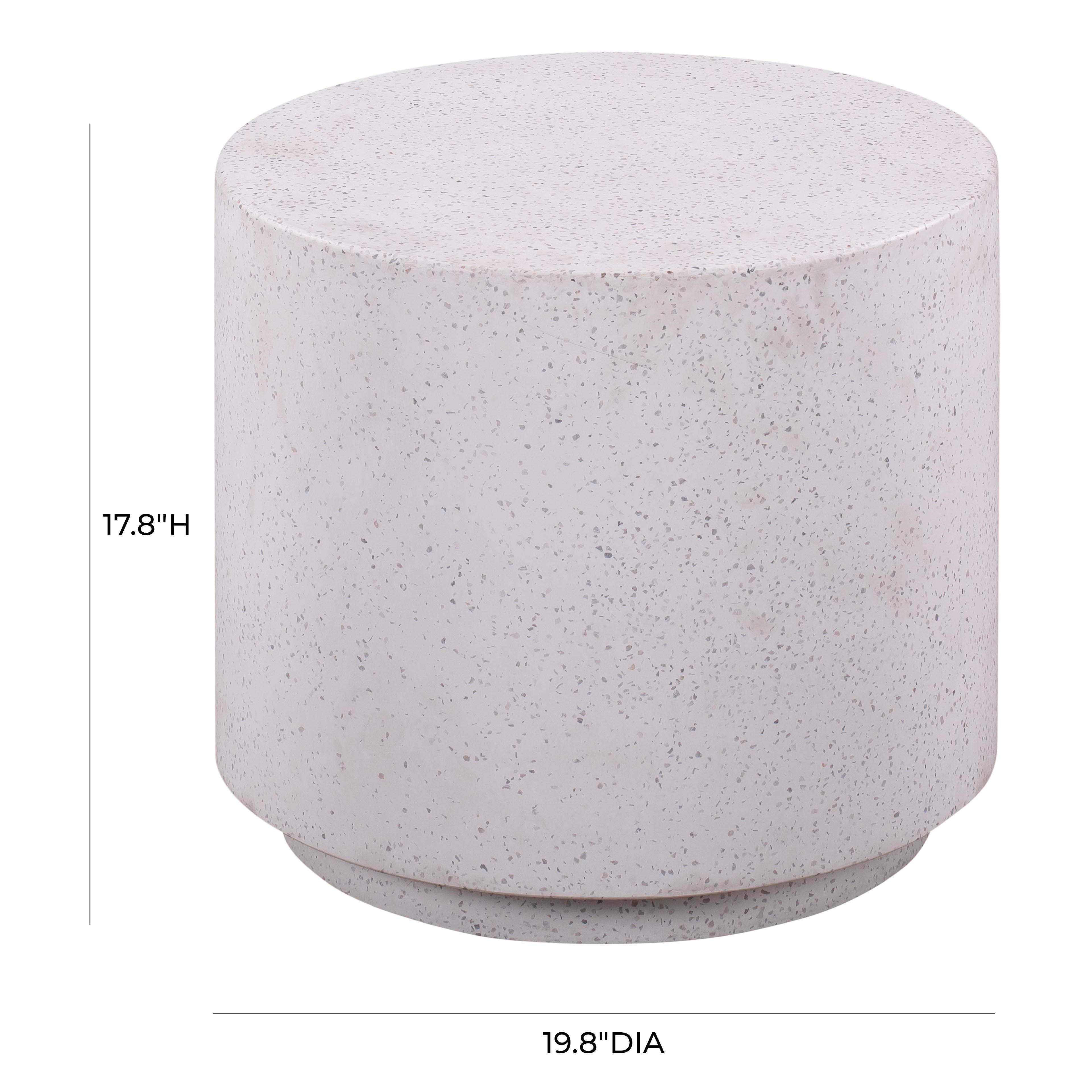 Terrazzo Light Speckled Side Table - UK
