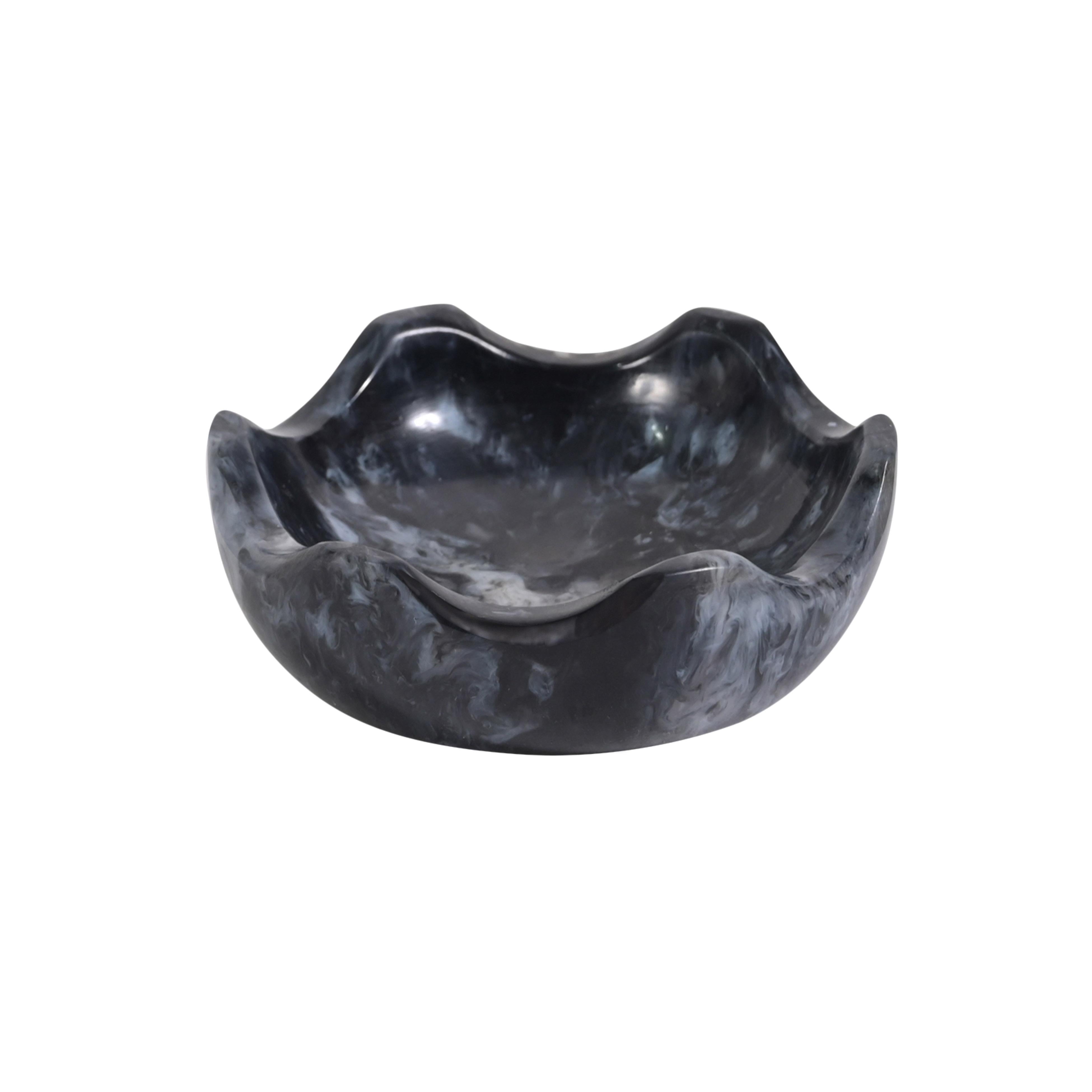 Platform Black Swirl Resin Kiddush Cup