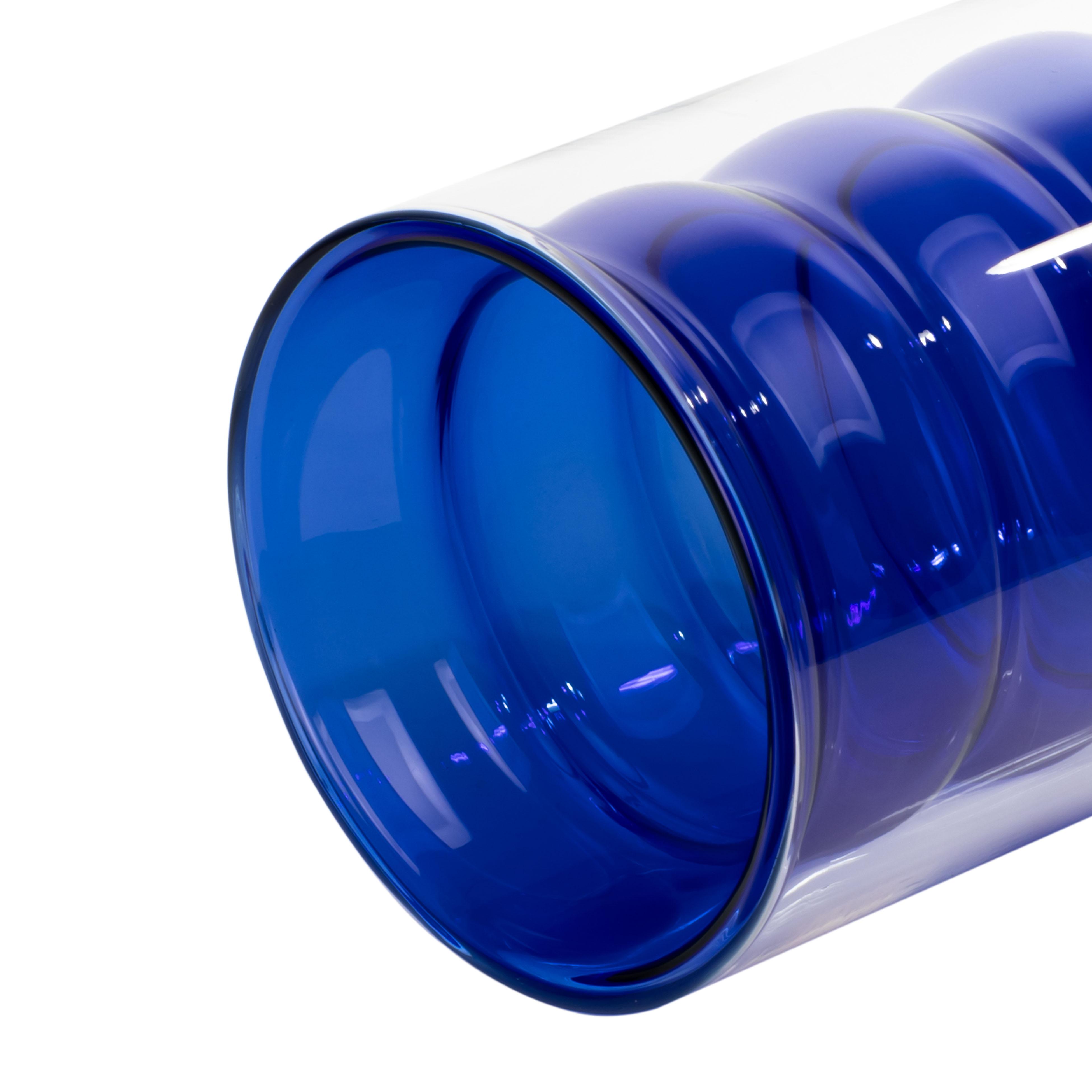 Waves Blue Water Glass - Set of 4