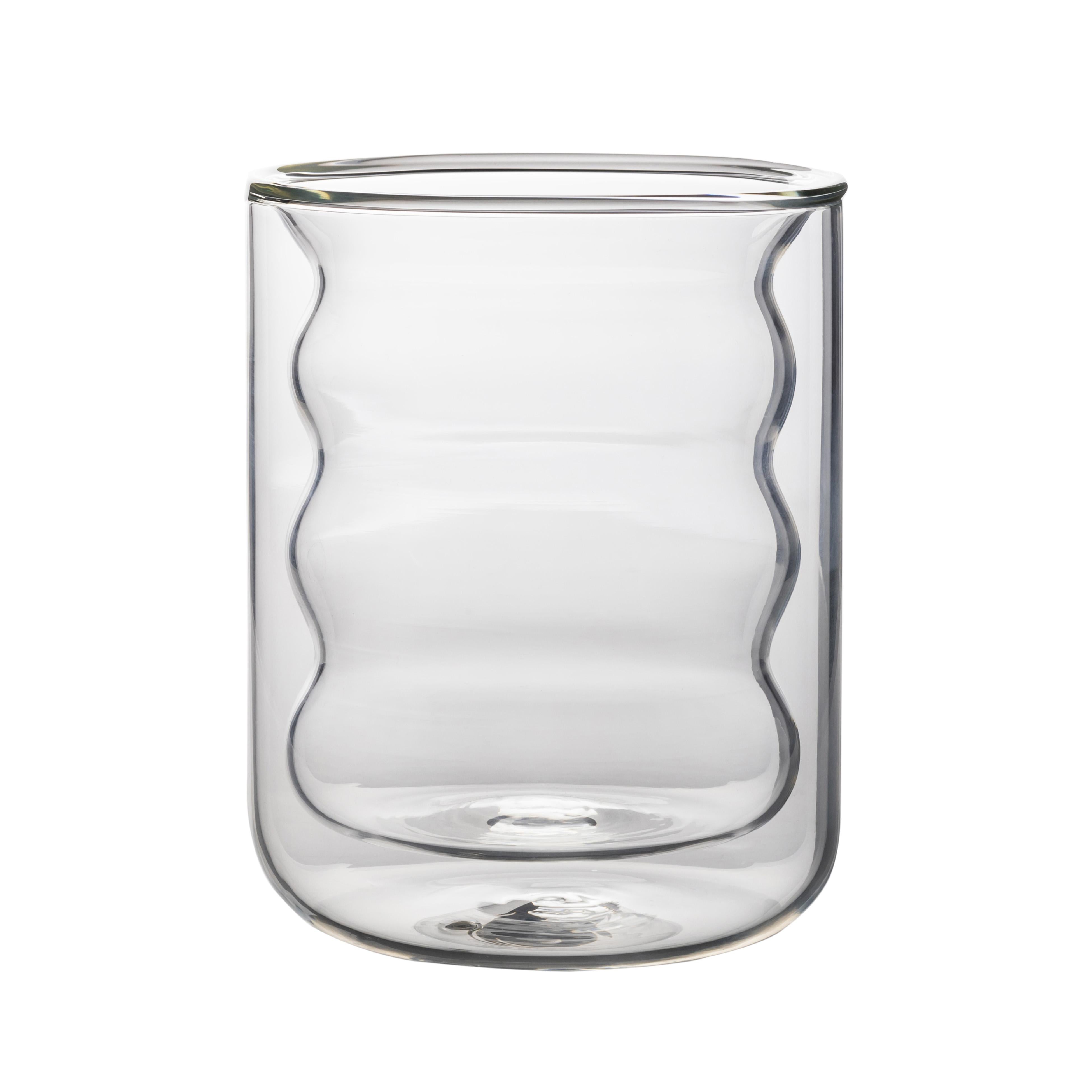 Waves Clear Water Glass - Set of 4