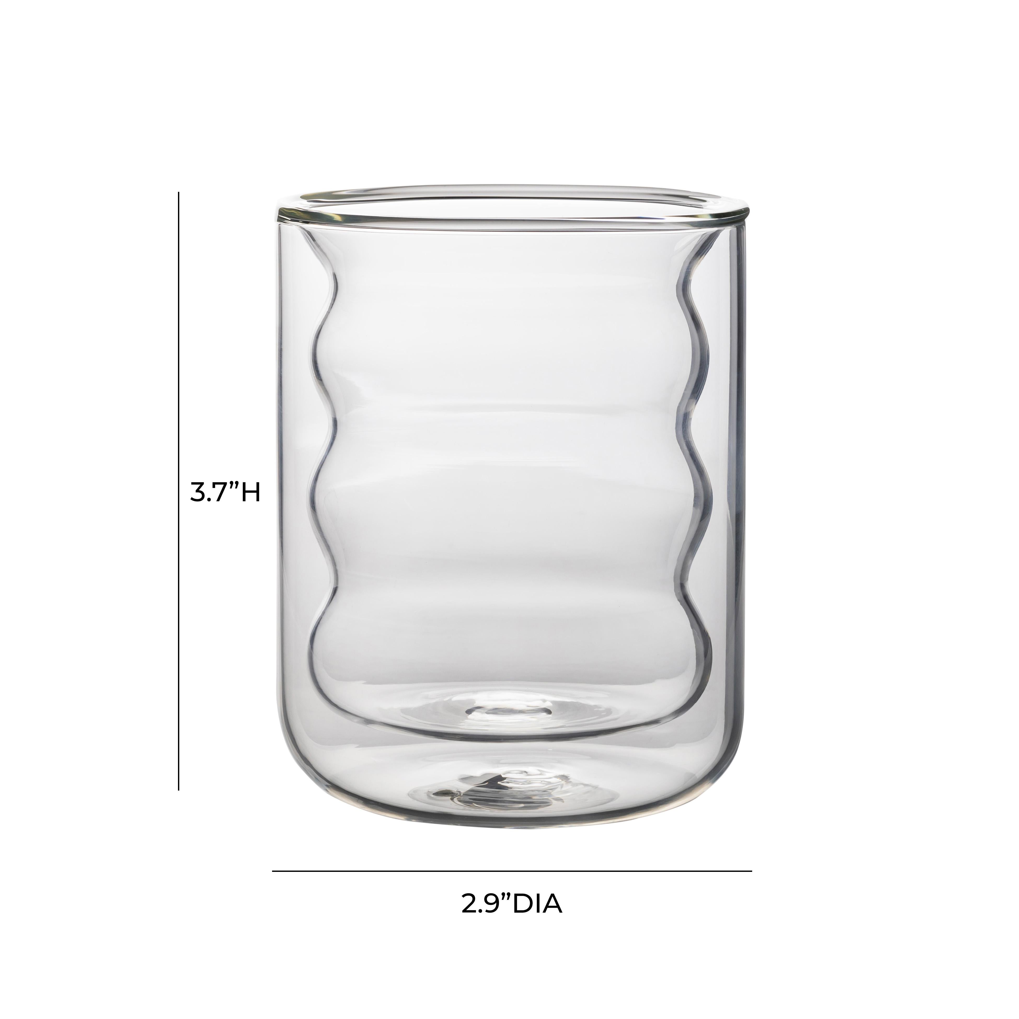 Waves Clear Water Glass - Set of 4