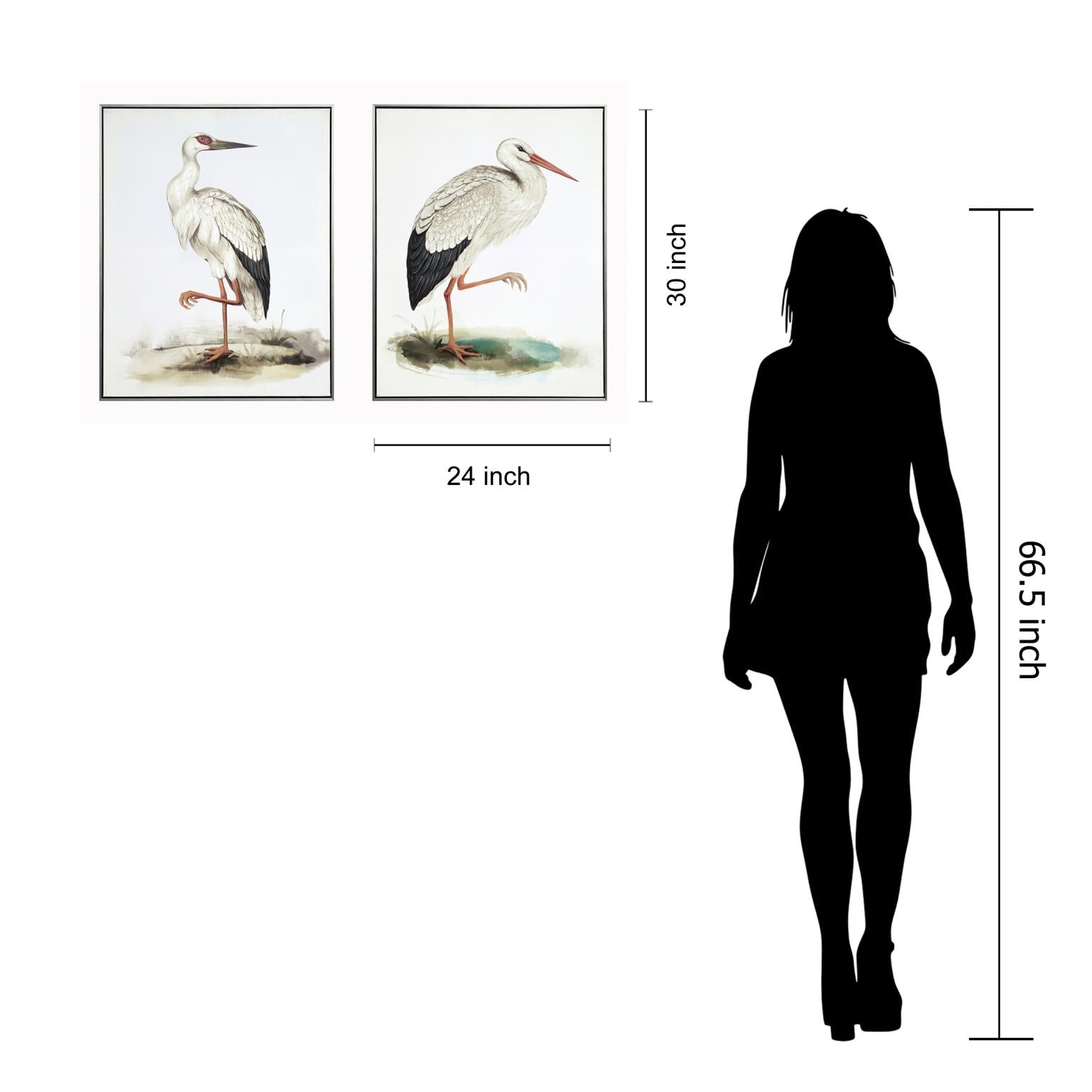 Hand Painted Textured Canvas In Frame (Set) Curated Canvas