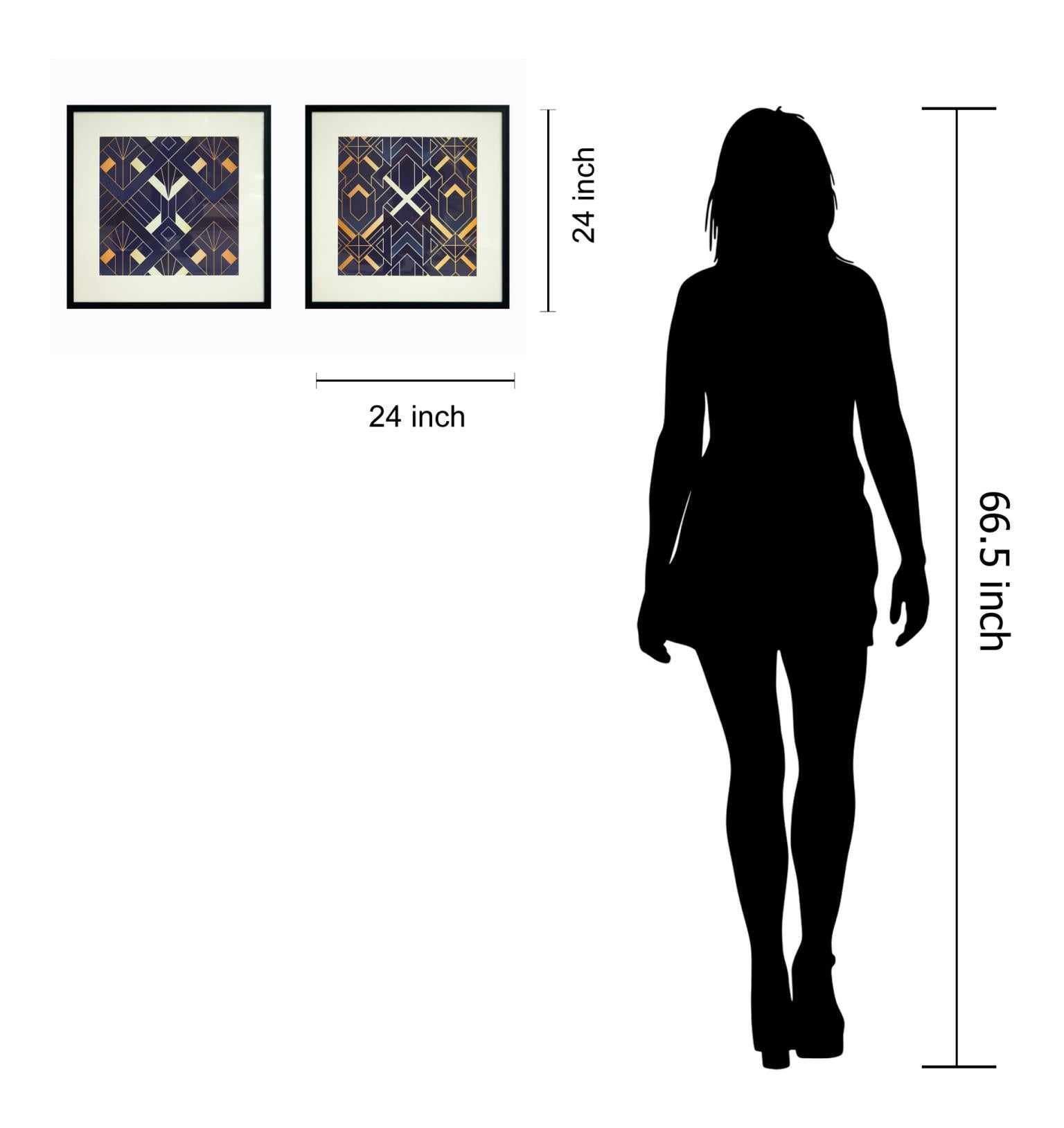 Hand Painted Textured Canvas In Frame (Set) Curated Canvas