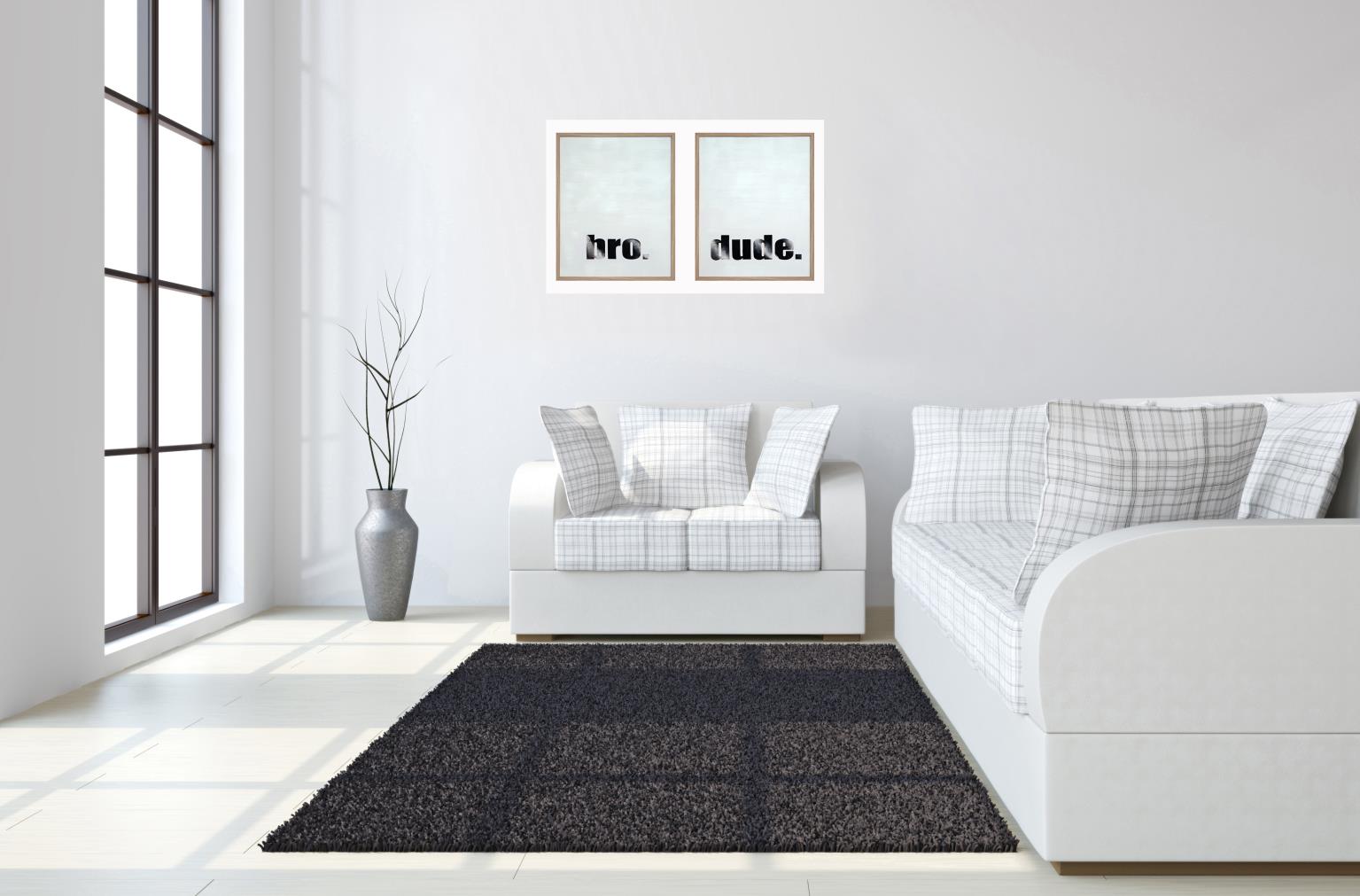 Hand Painted Textured Canvas In Frame (Set) Curated Canvas