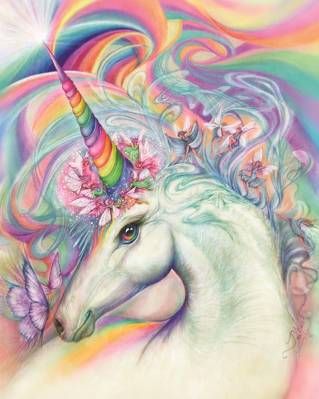 Youth Color Unicorn Curated Canvas