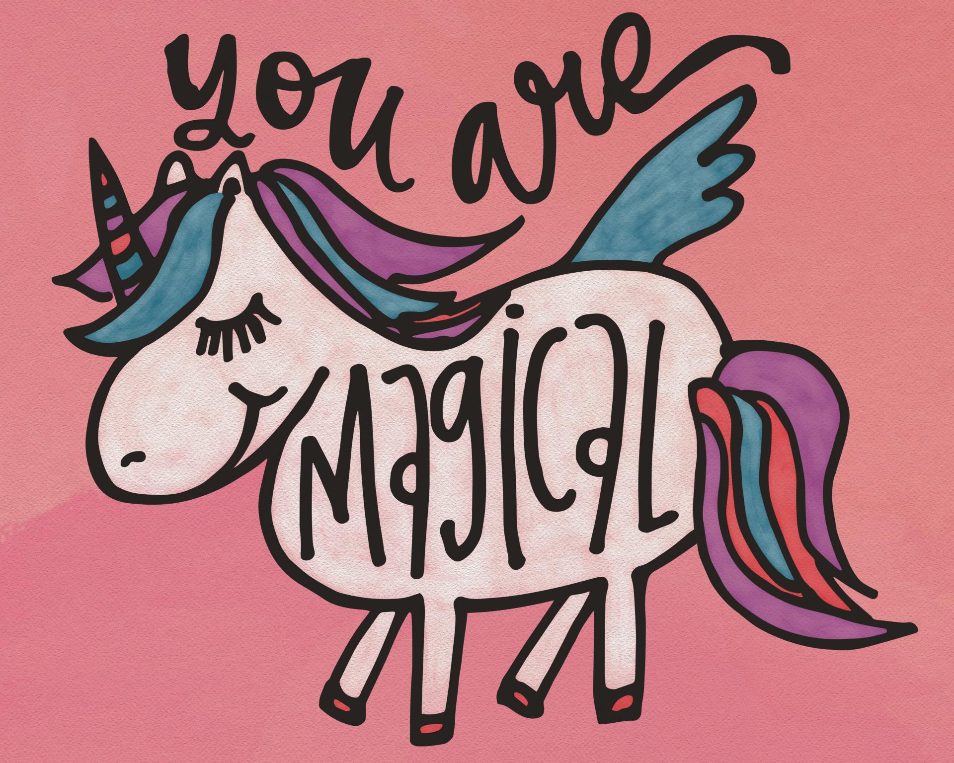 Youth Magical Unicorn Curated Canvas