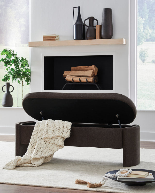 Ashley A3000750 Storage Bench — Hinged-Seat Storage