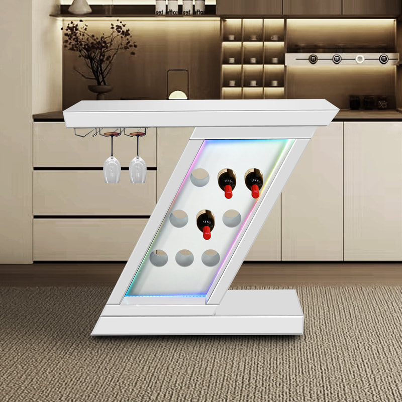 A40 Bar Table — LED Lighting & Wine Storage