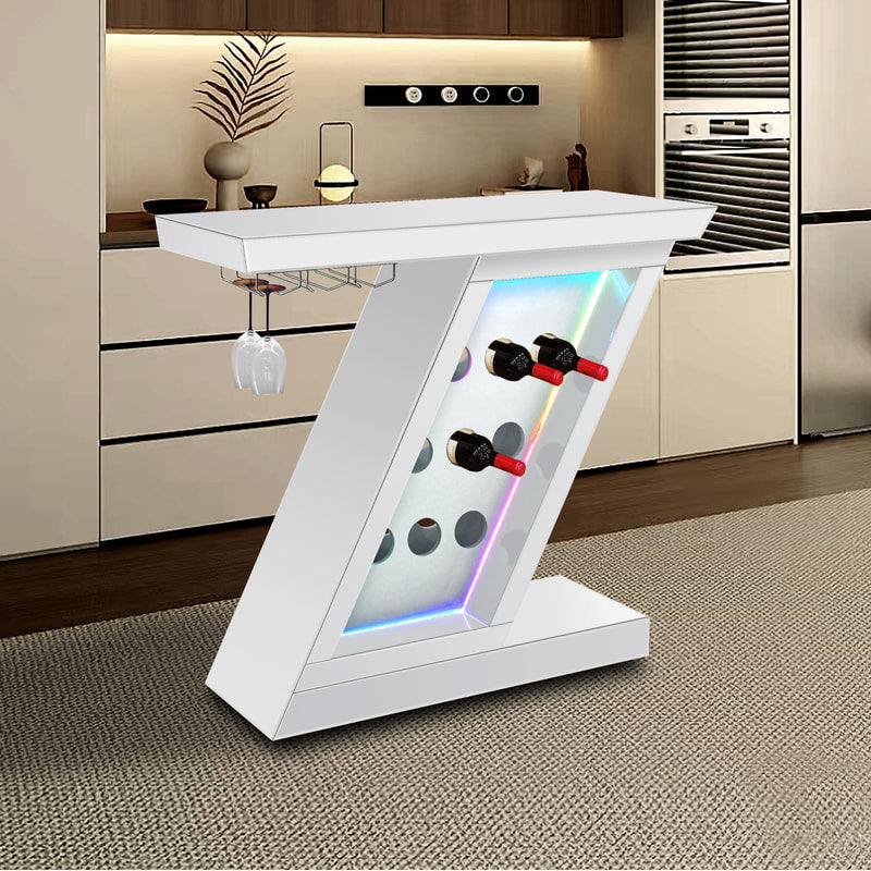 A40 Bar Table — LED Lighting & Wine Storage