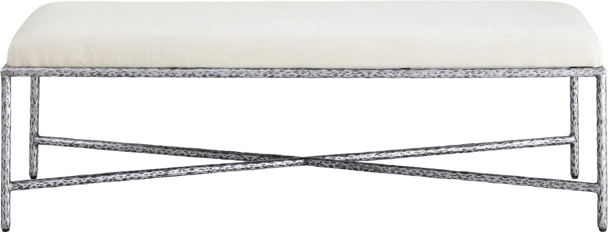 Valley - Bench with Silver Frame