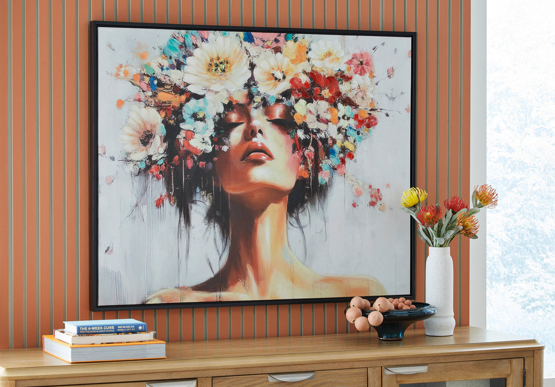 Ashley A8000472 Wall Art — Framed Canvas, 50" Wide