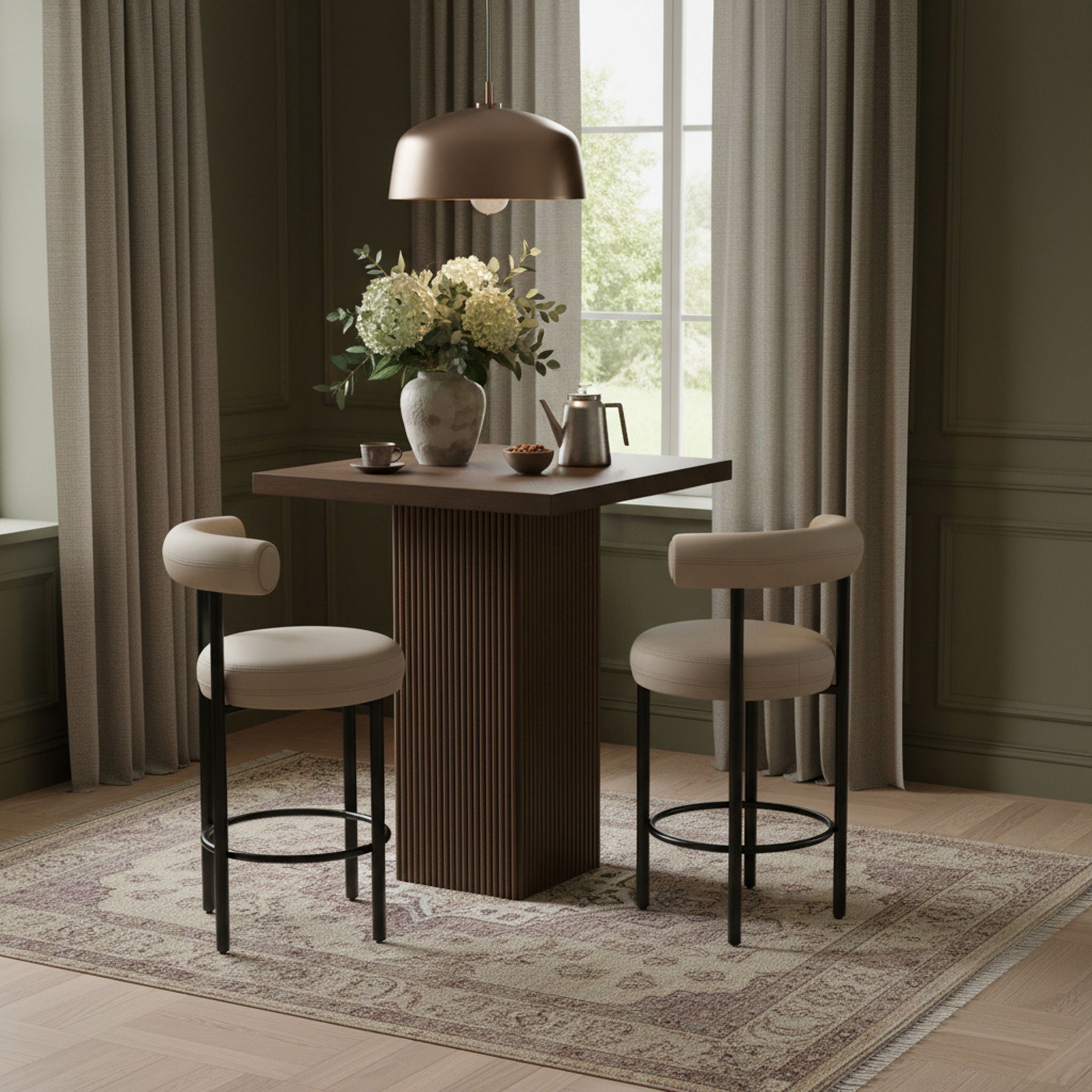 Belinda - Oak Veneer And Solid Wood Table