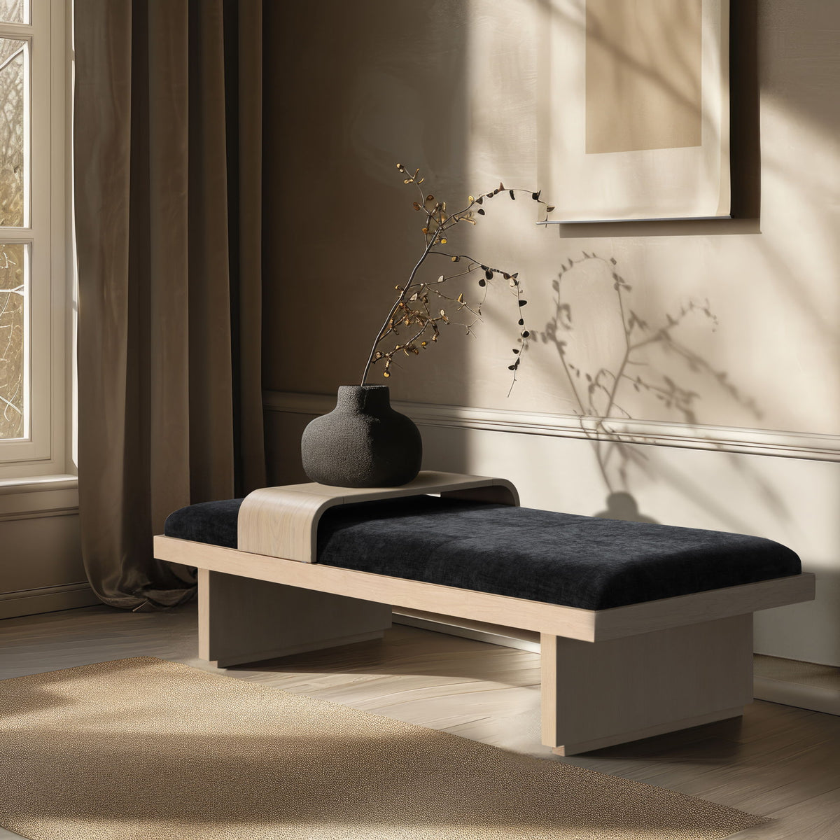 Arlington - Bench with Natural Base