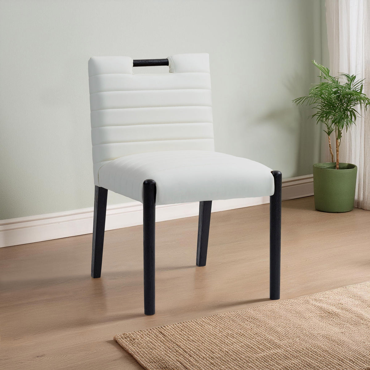 Aimee - Dining Side Chair (Set of 2) with Black Legs