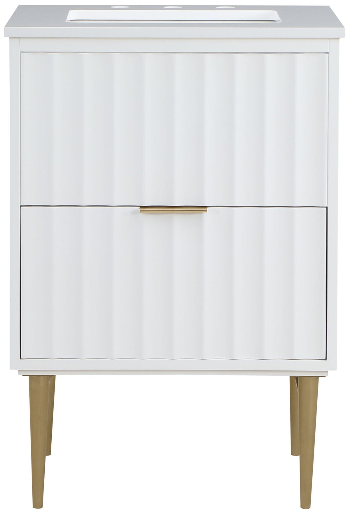 Modernist - Bathroom Vanity with Gold Legs