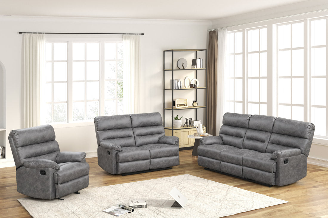 Albert31 3PC Reclining Set — Drop-Down Table & Cup Holders