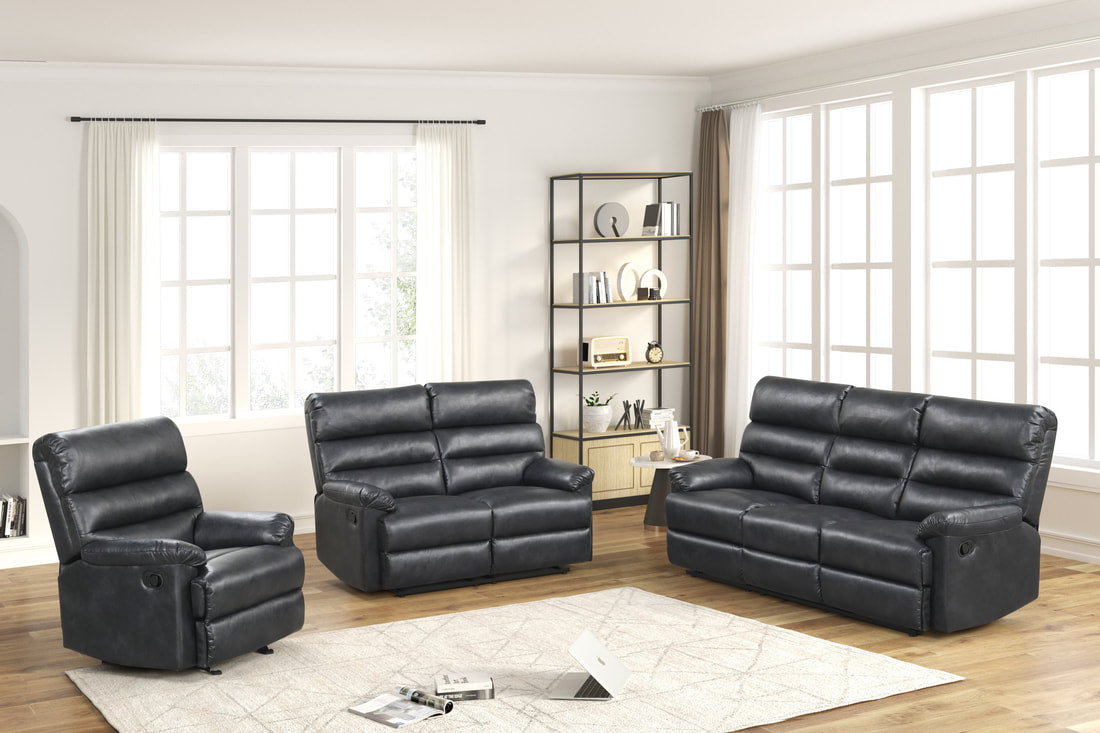 Albert40 3PC Reclining Set — Drop-Down Table & Cup Holders