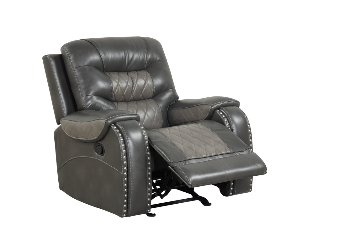 Ashley1003 Oversized 3PC Reclining Set — Drop-Down Table & USB Charging
