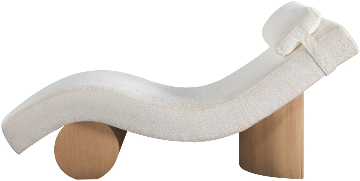 Marcella - Chaise Lounge with Natural Base