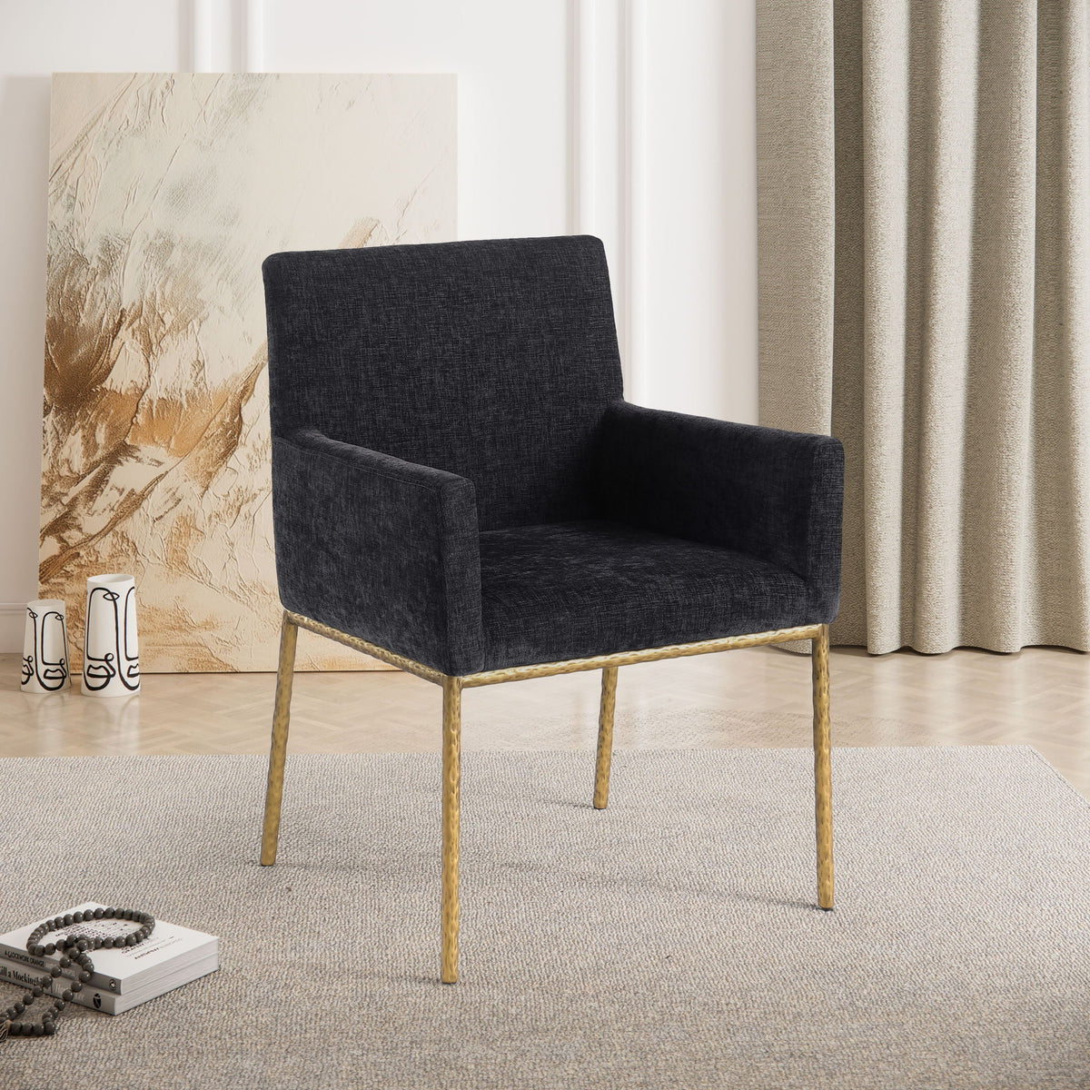 Reeves - Dining Chair (Set of 2) with Gold Legs