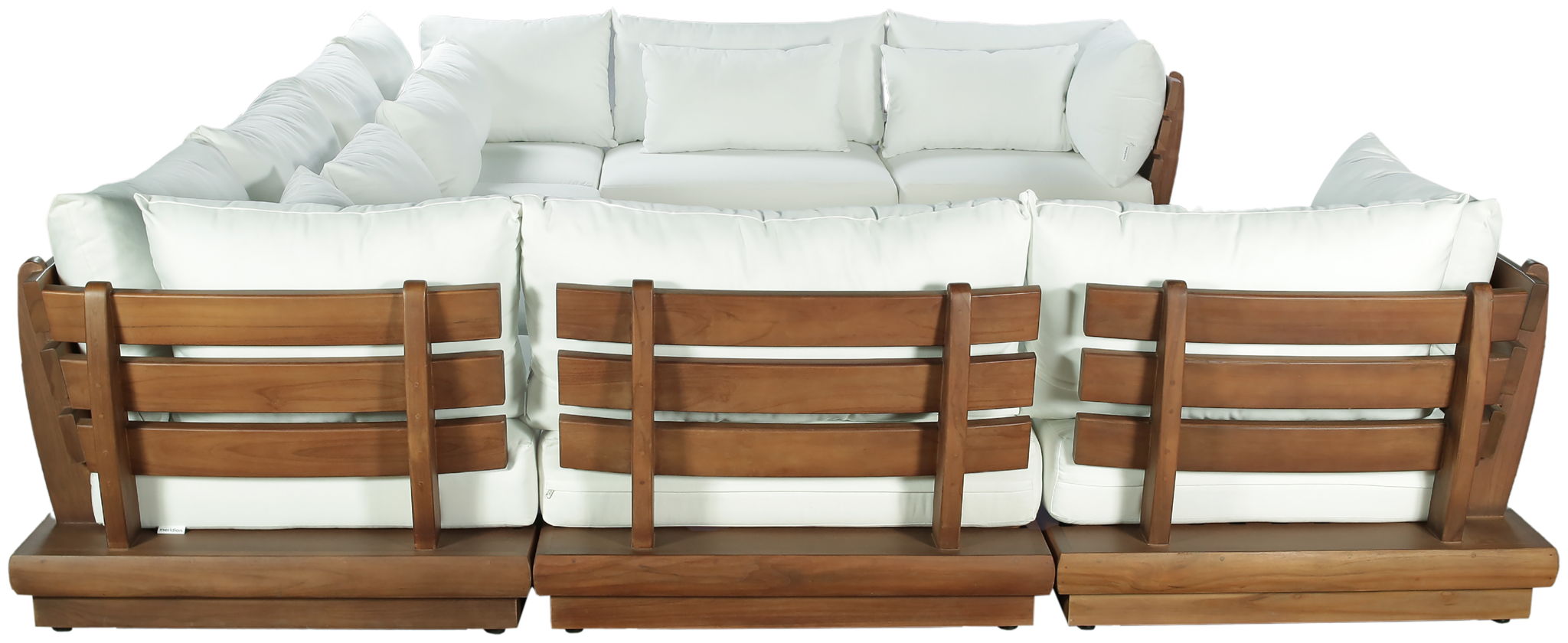 Mirella - 8 Piece Water Resistant Fabric Upholstered Outdoor Patio Modular Sectional