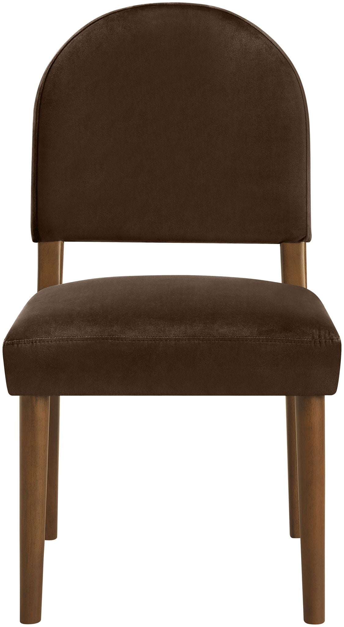 Varinelle - Velvet Dining Chair (Set of 2) with Walnut Frame
