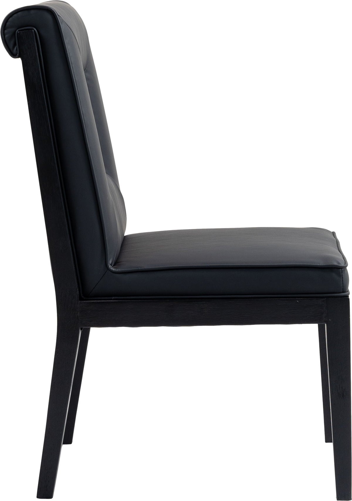 Gwendolyn - Faux Leather Dining Side Chair (Set of 2) with Black Frame