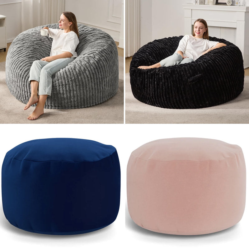 Blue Bean Bag — 48" x 48"